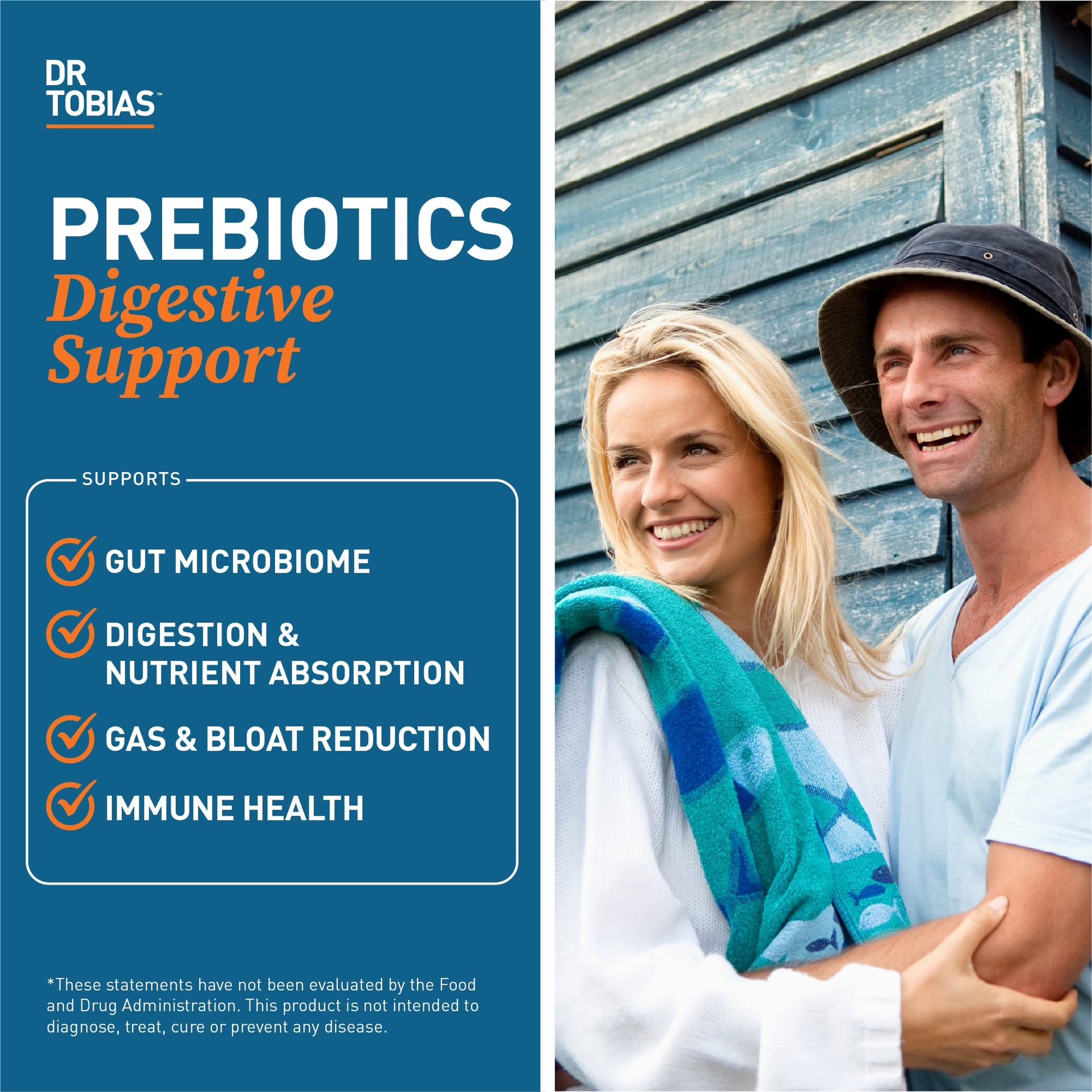 Dr. Tobias Prebiotics, Supports Digestion & Gut Health, Feed Good Probiotic Bacteria Dr. Tobias