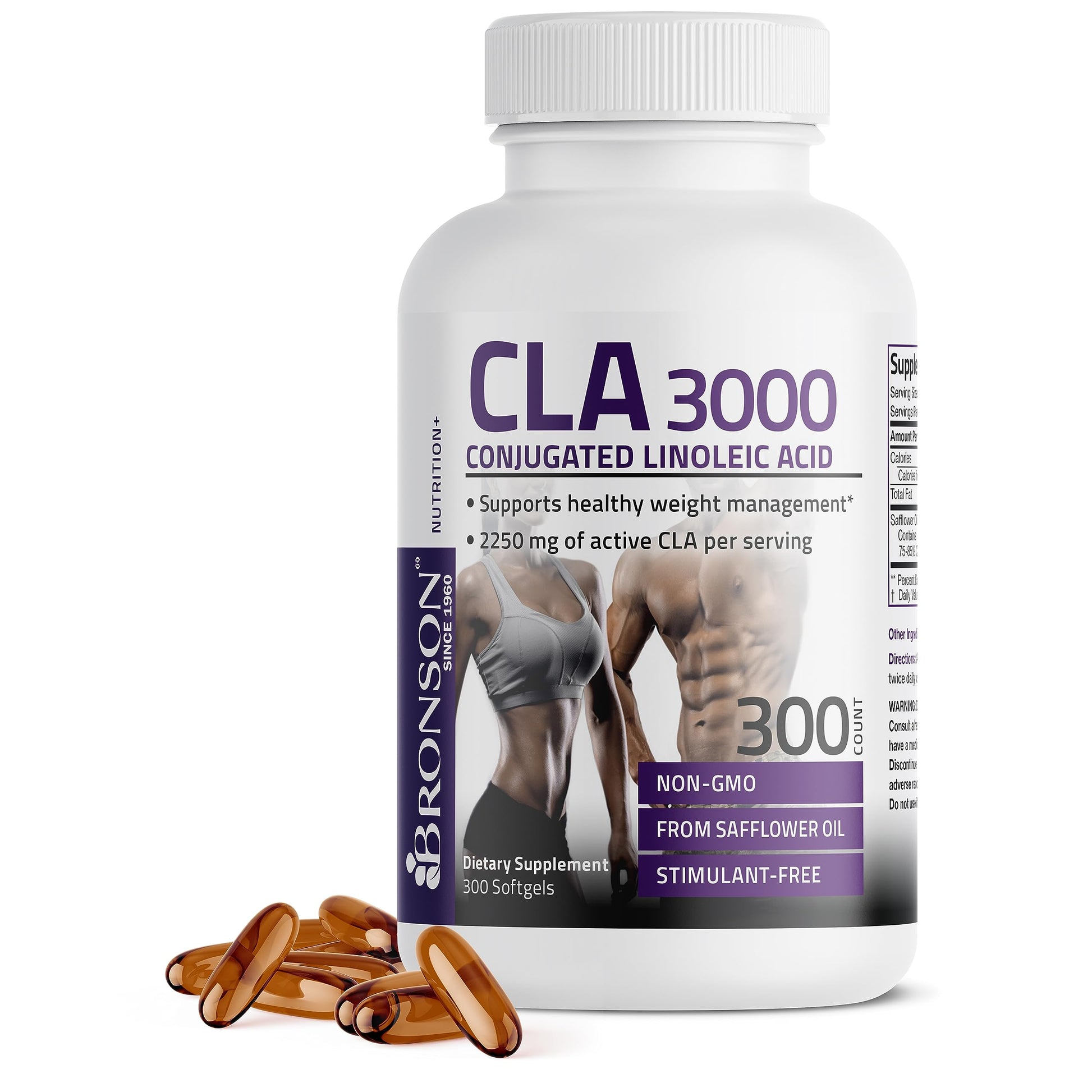 Bronson CLA 3000 Extra High Potency Supports Healthy Weight Managem