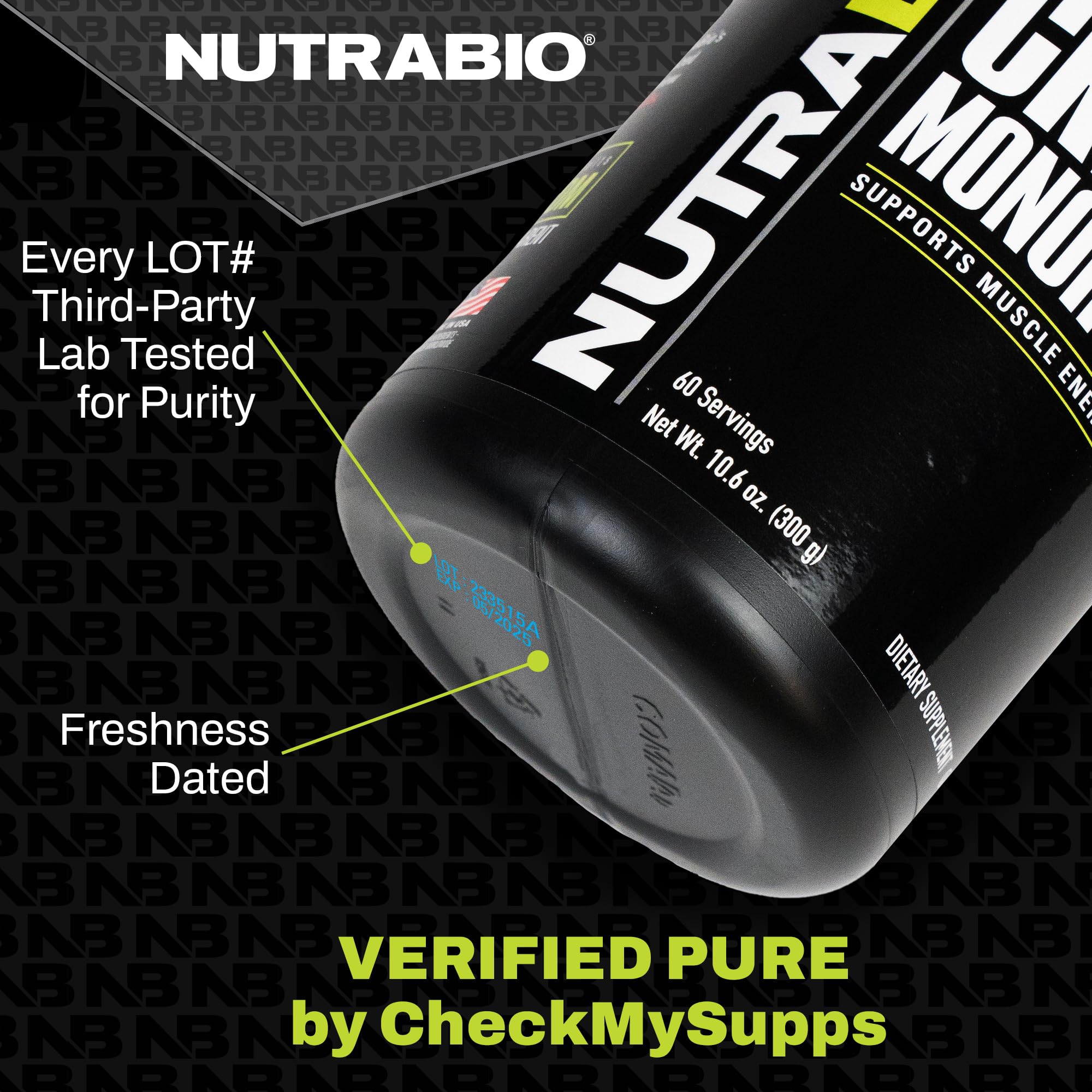 NutraBio Whey Protein Isolate Supplement – 25g of Protein Per Scoop with Complete NutraBio