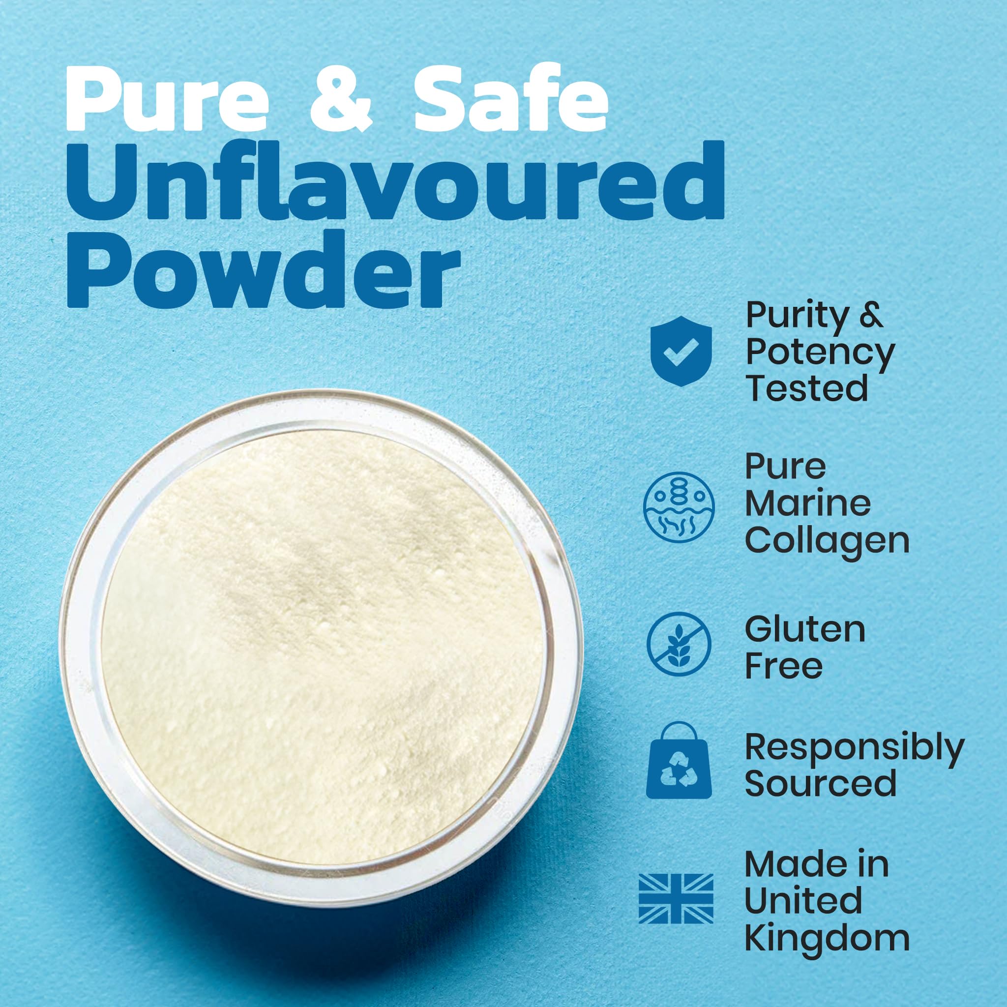 Protein Rebel - Run Easy Marine Collagen Powder for Running, Joint Support - Unflavoured Powder Collagen Protein Rebel