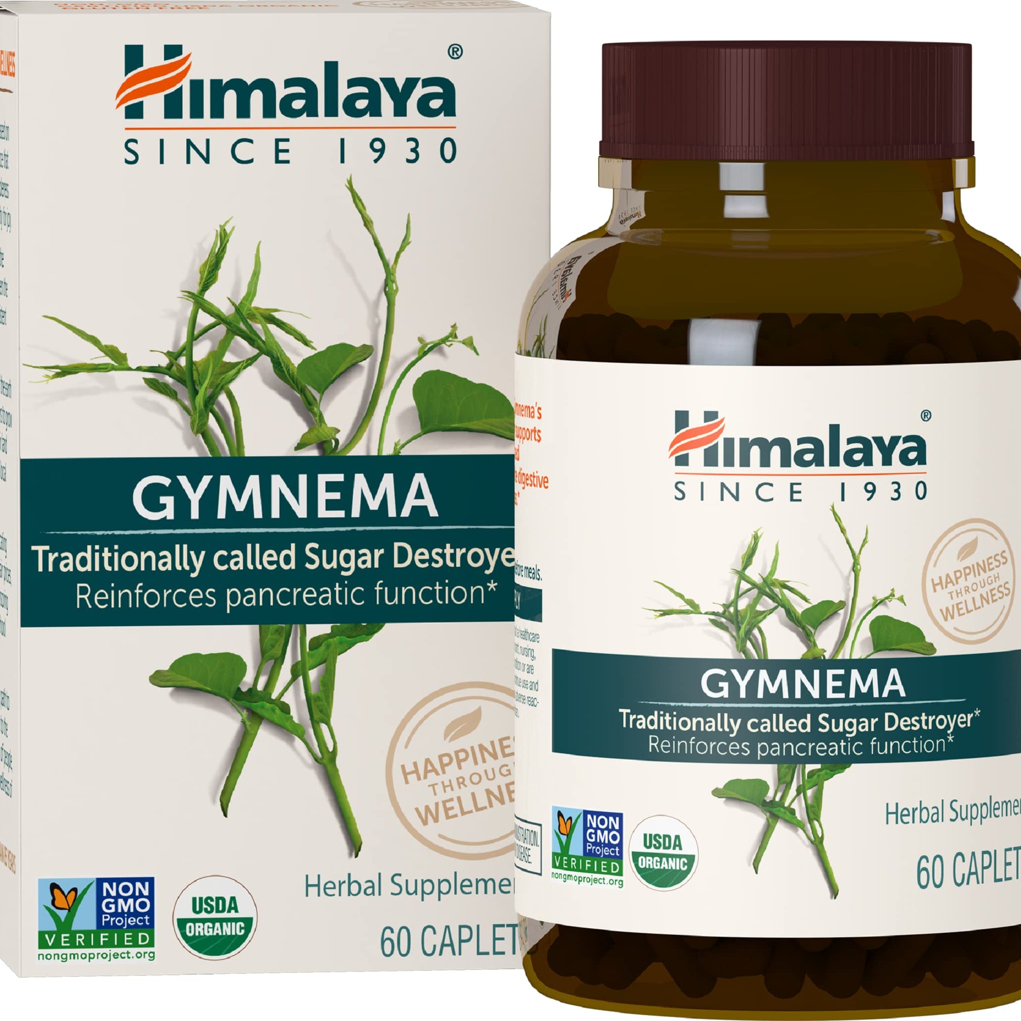 Himalaya Organic Gymnema Sylvestre for Glucose Metabolism, 700 mg Himalaya