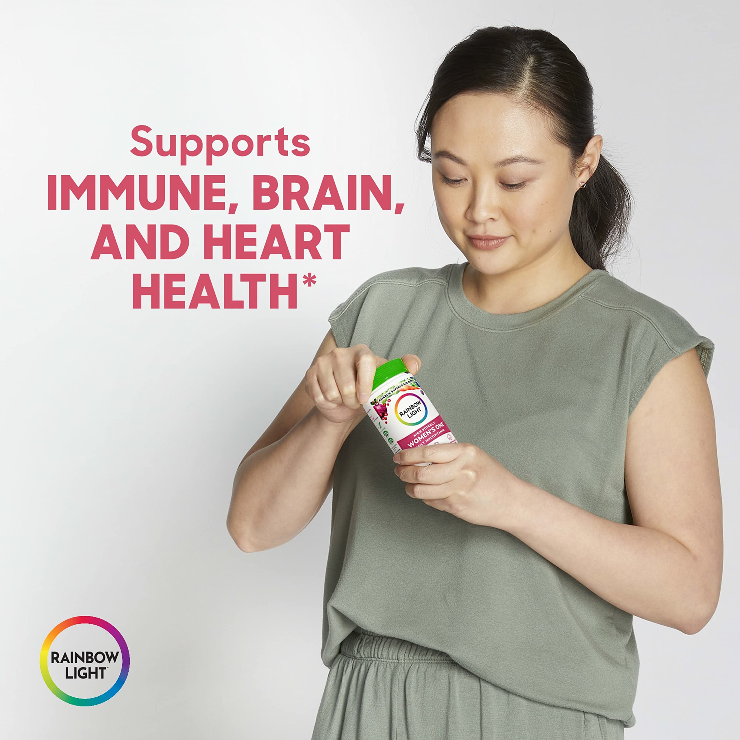Rainbow Light Womens One High-Potency Daily Multivitamin, Womens Multivitamin Provide Rainbow Light