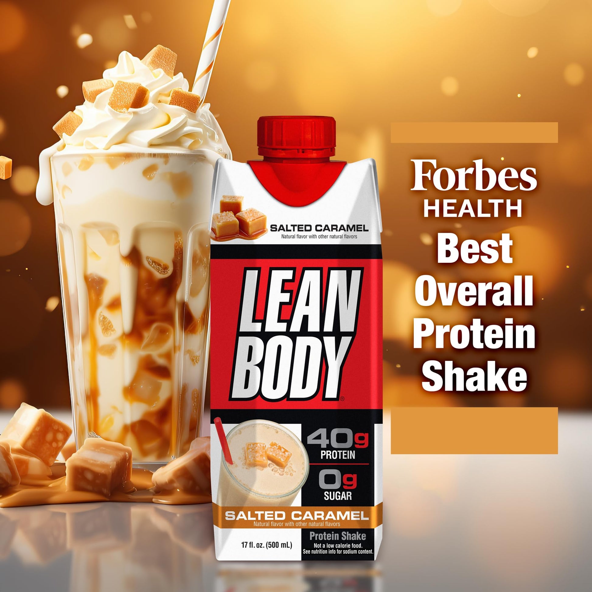 Lean Body Ready-to-Drink Salted Caramel Protein Shake, 40g Protein, Whey Blend Labrada