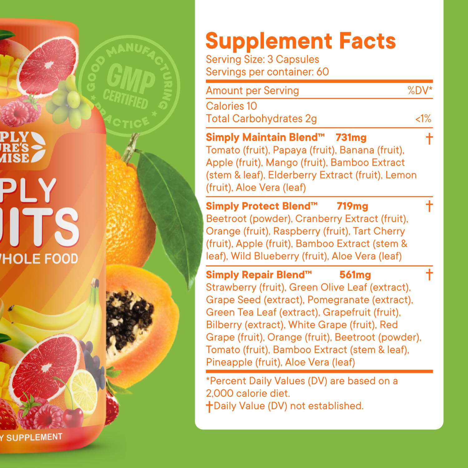 Simply Nature's Promise - Packed with Over 40 Different Fruits & Vegetables Simply Nature's Promise