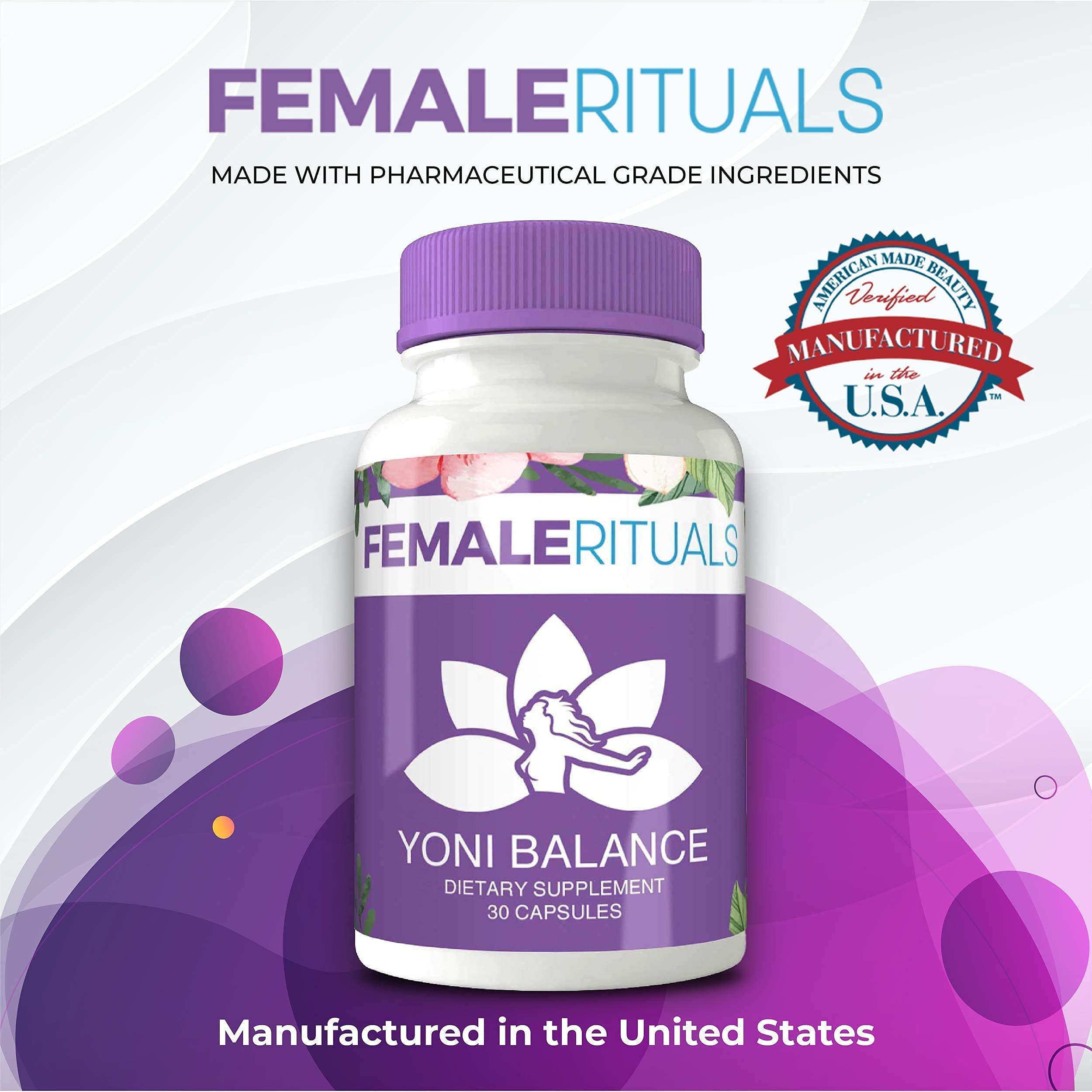 FEMALE RITUALS - Vaginal Moisturizer Boric Acid Suppositories for PH Balance - Bad Odors FEMALE RITUALS