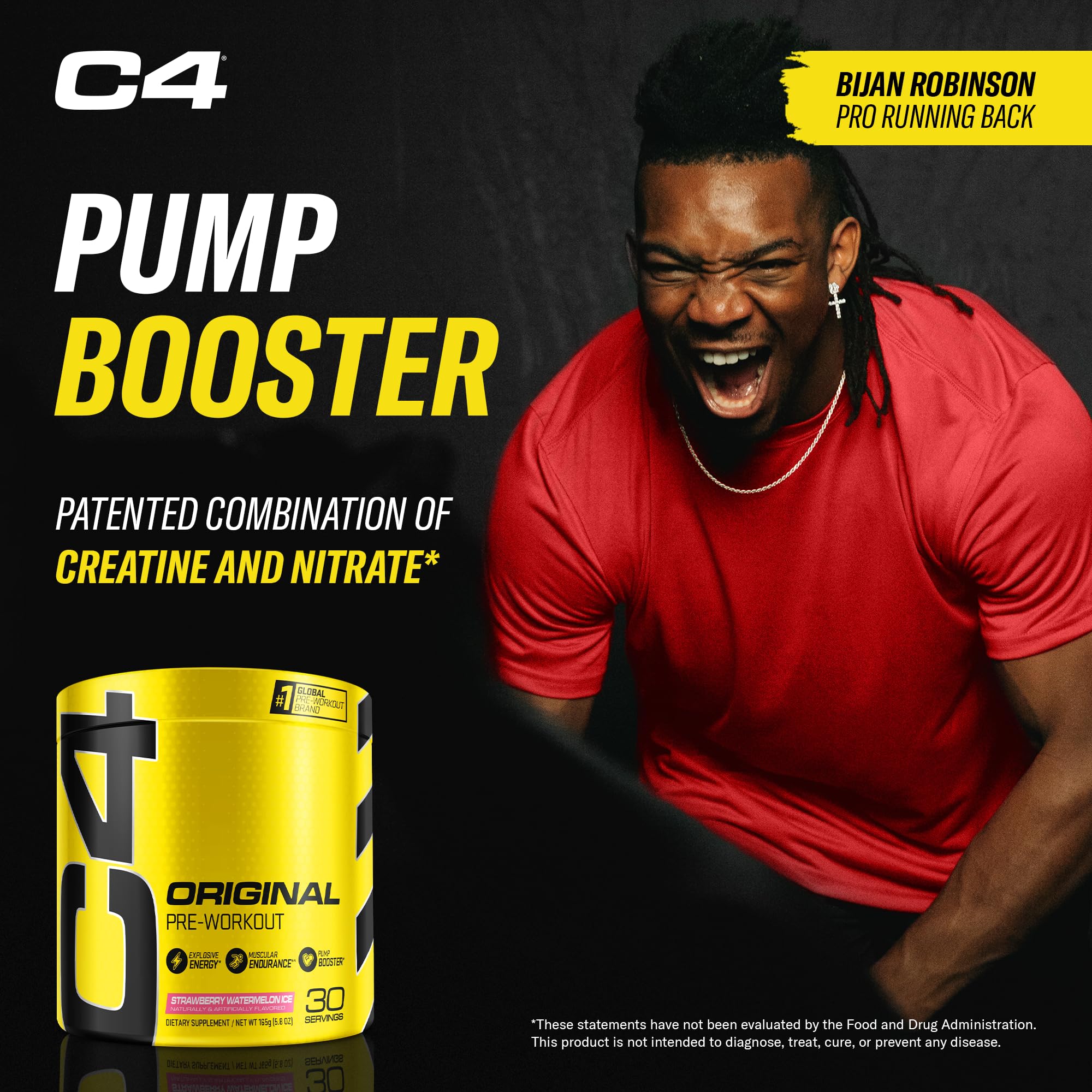 Cellucor C4 Original Pre Workout Powder Strawberry Watermelon Ice Sugar Free Preworkou Cellucor