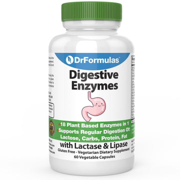 DrFormulas Digestive Enzymes for Bloating Relief, Gas, Lactose Intolerance DrFormulas