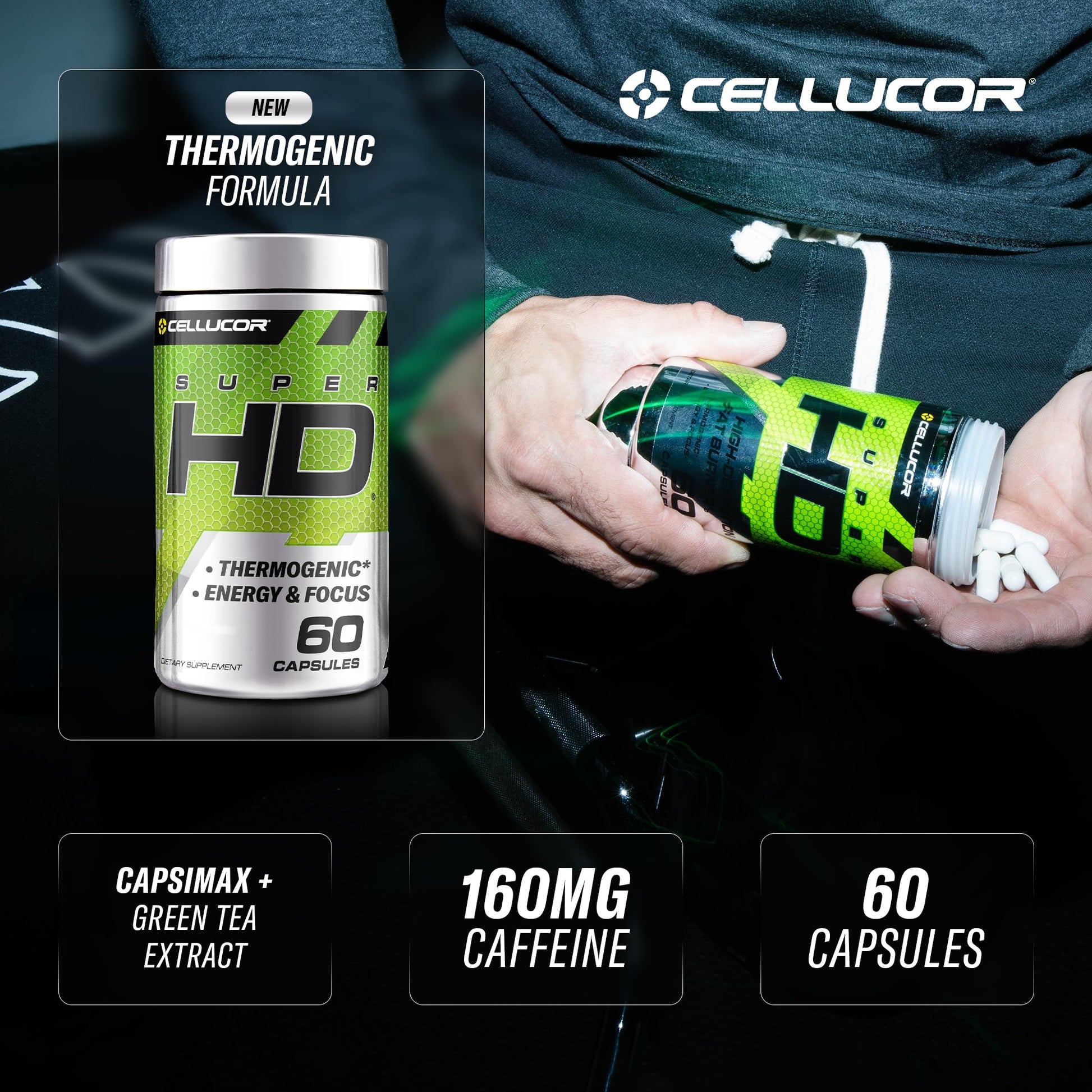 C4 Ripped & SuperHD, The Thermogenic Bundle, C4 Ripped Pre Workout Powder Cellucor