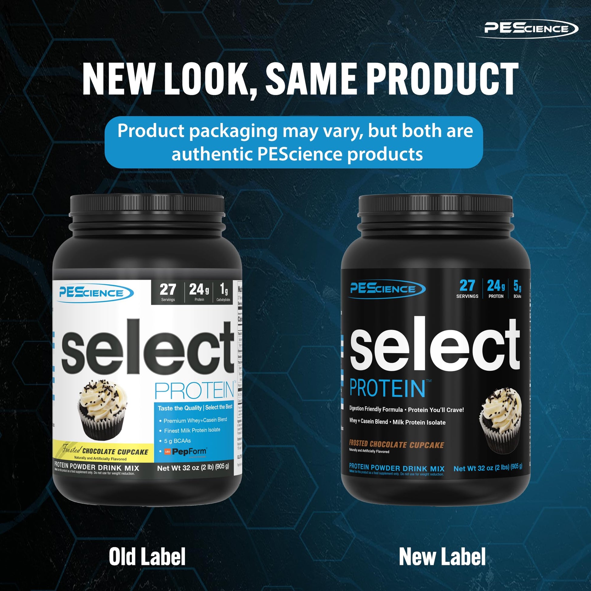 PEScience Select Low Carb Protein Powder, Chocolate Cupcake, 27 Serving, Keto PEScience