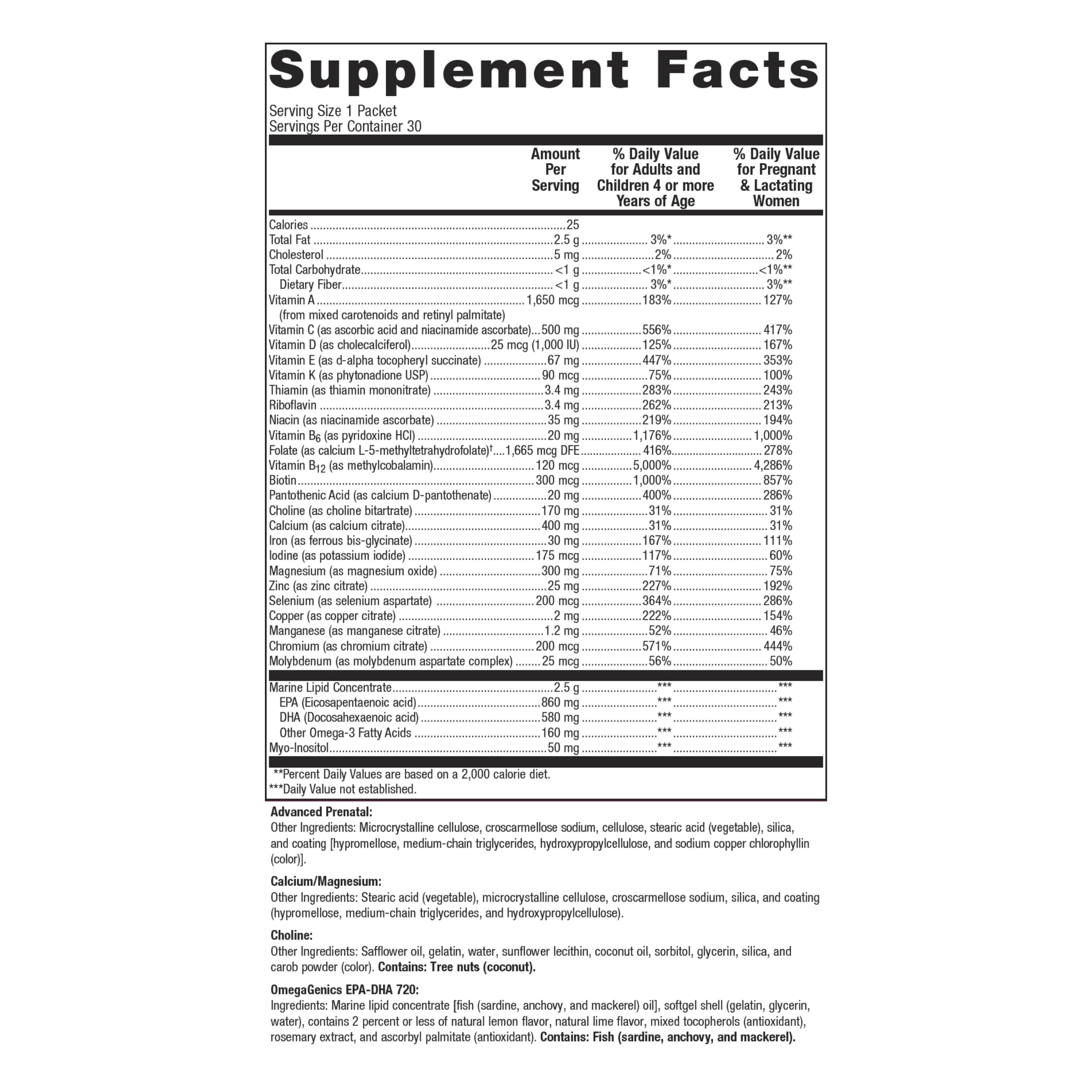 Metagenics Wellness Essentials Pregnancy - Prenatal, Pregnancy & Nursing Support