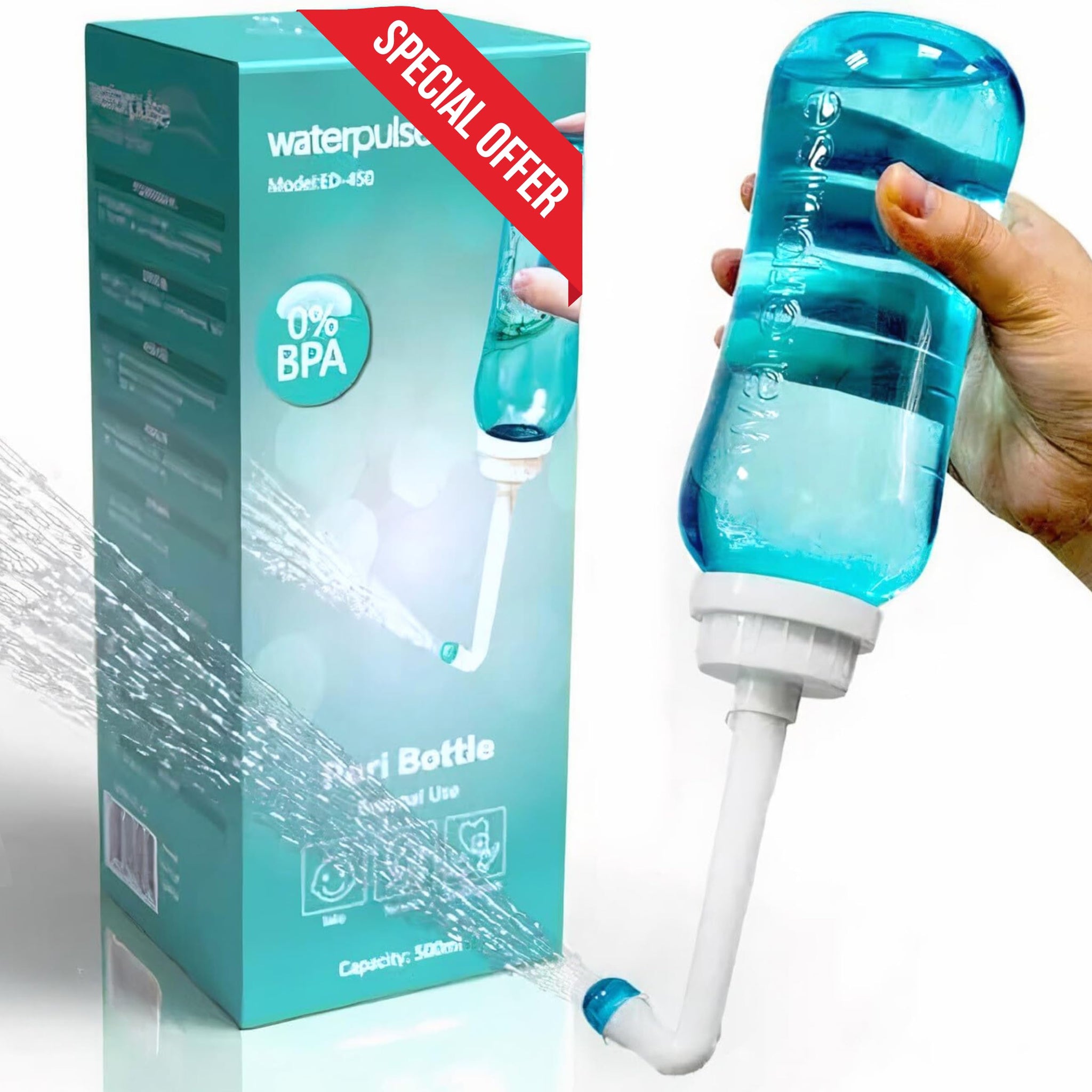 Peri Bottle , Squeeze-Free Portable Bidet for Postpartum Essentials, Peri Bottles for Feminine Hygiene