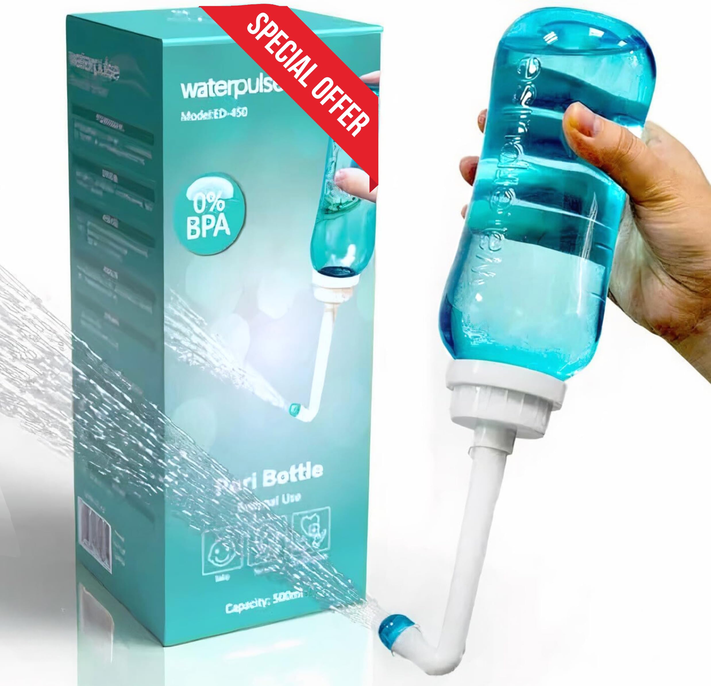 Peri Bottle , Squeeze-Free Portable Bidet for Postpartum Essentials, Peri Bottles for Feminine Hygiene