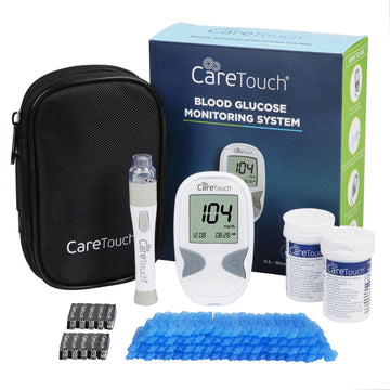 Care Touch Blood Glucose Meter Kit - Diabetes Testing Kit with Glucometer Care Touch