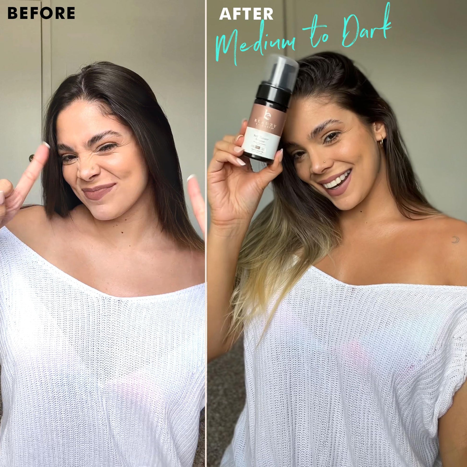 Self Tanner Tanning Mousse Kit - USA Made with Natural & Organic Ingredients Beauty by Earth