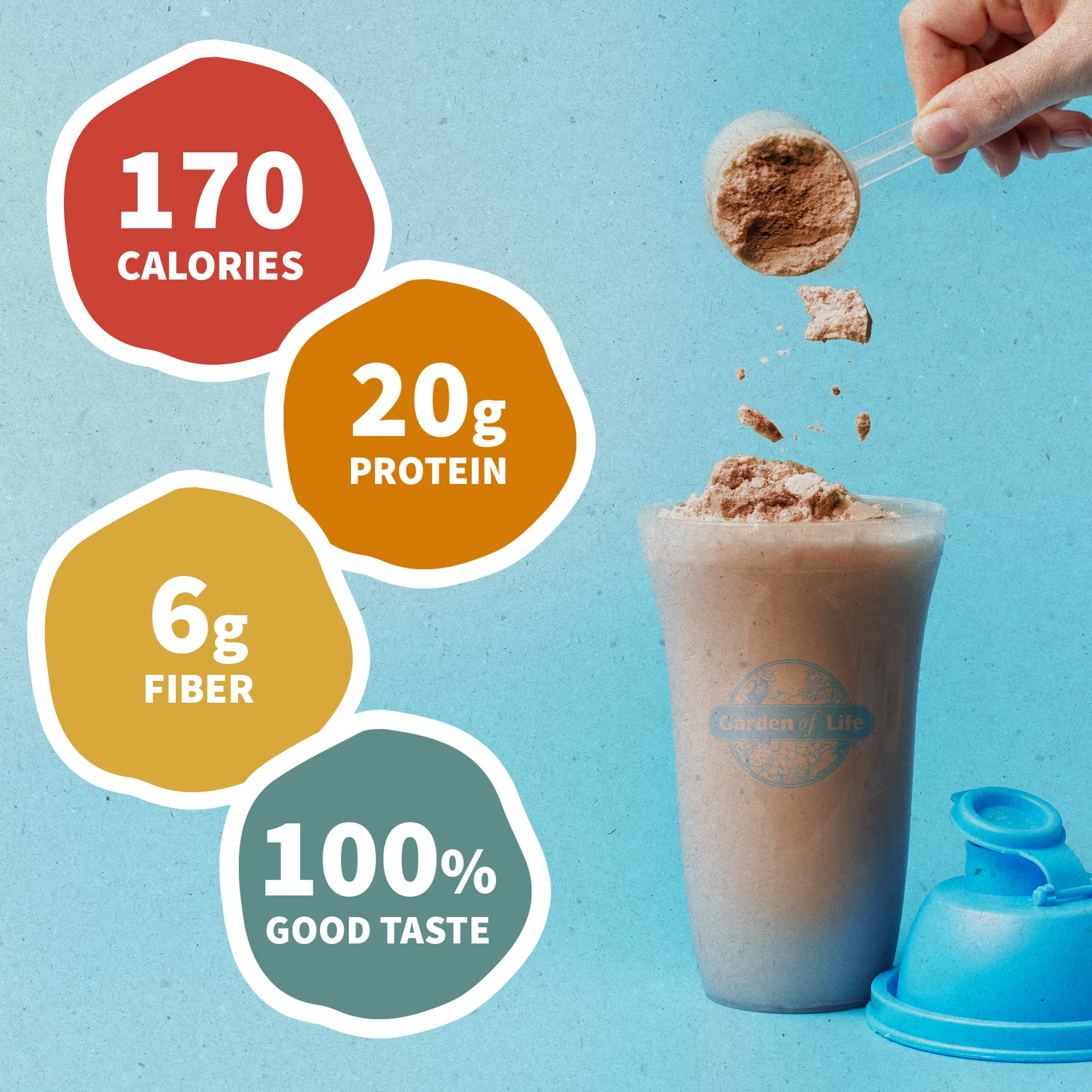 Garden of Life Creamy Organic Vegan Protein Powder + OatMilk, 20g Complete Plant Garden of Life