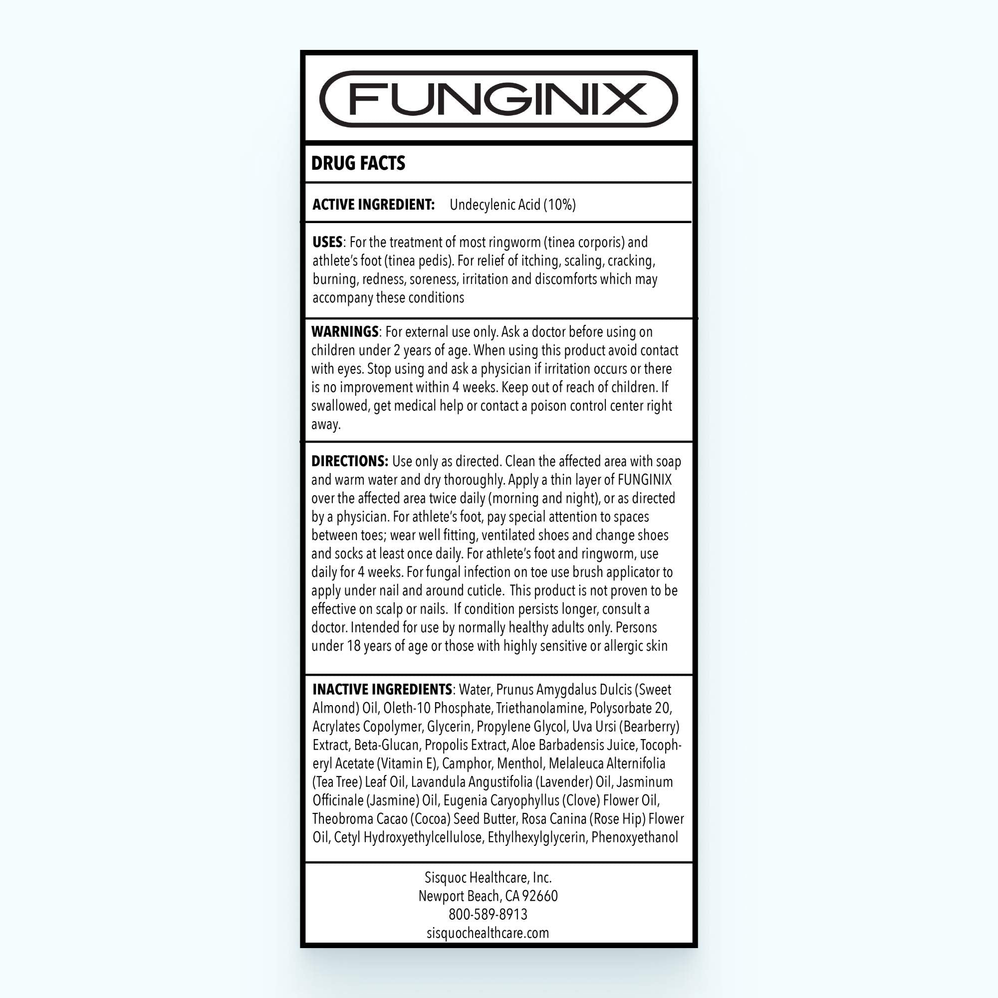 FUNGINIX Healthy Nail Formula - Finger And Toe Fungus Treatment, Made In USA, Foot FUNGINIX