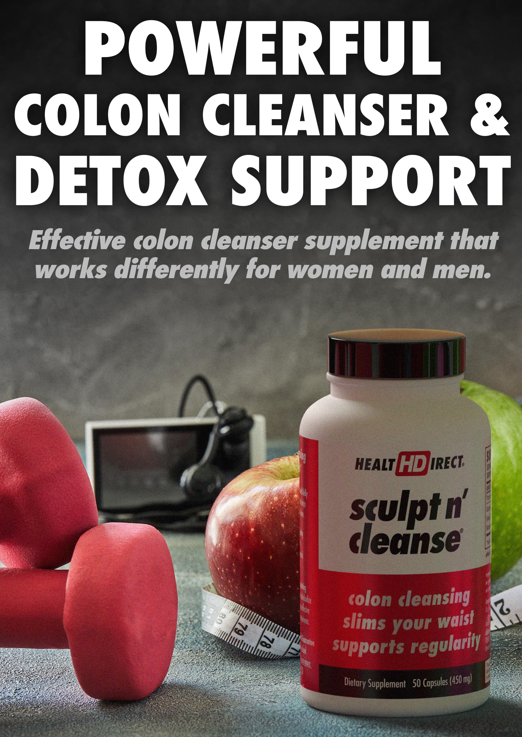 HEALTH DIRECT Sculpt n' Cleanse - Herbal Colon Cleanse for Digestive Health & Regularity HEALTH DIRECT