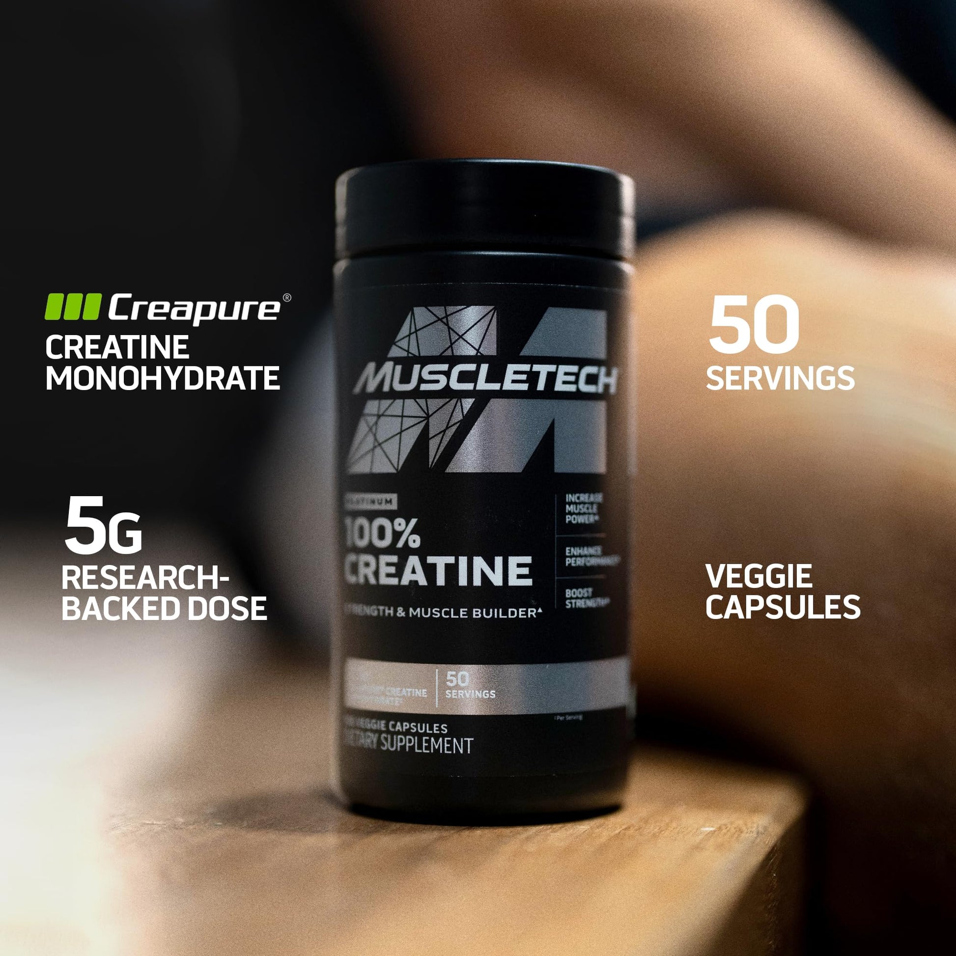 MuscleTech Platinum 100% Creatine Pills | Creatine Monohydrate Pill| | Muscle Recovery MuscleTech