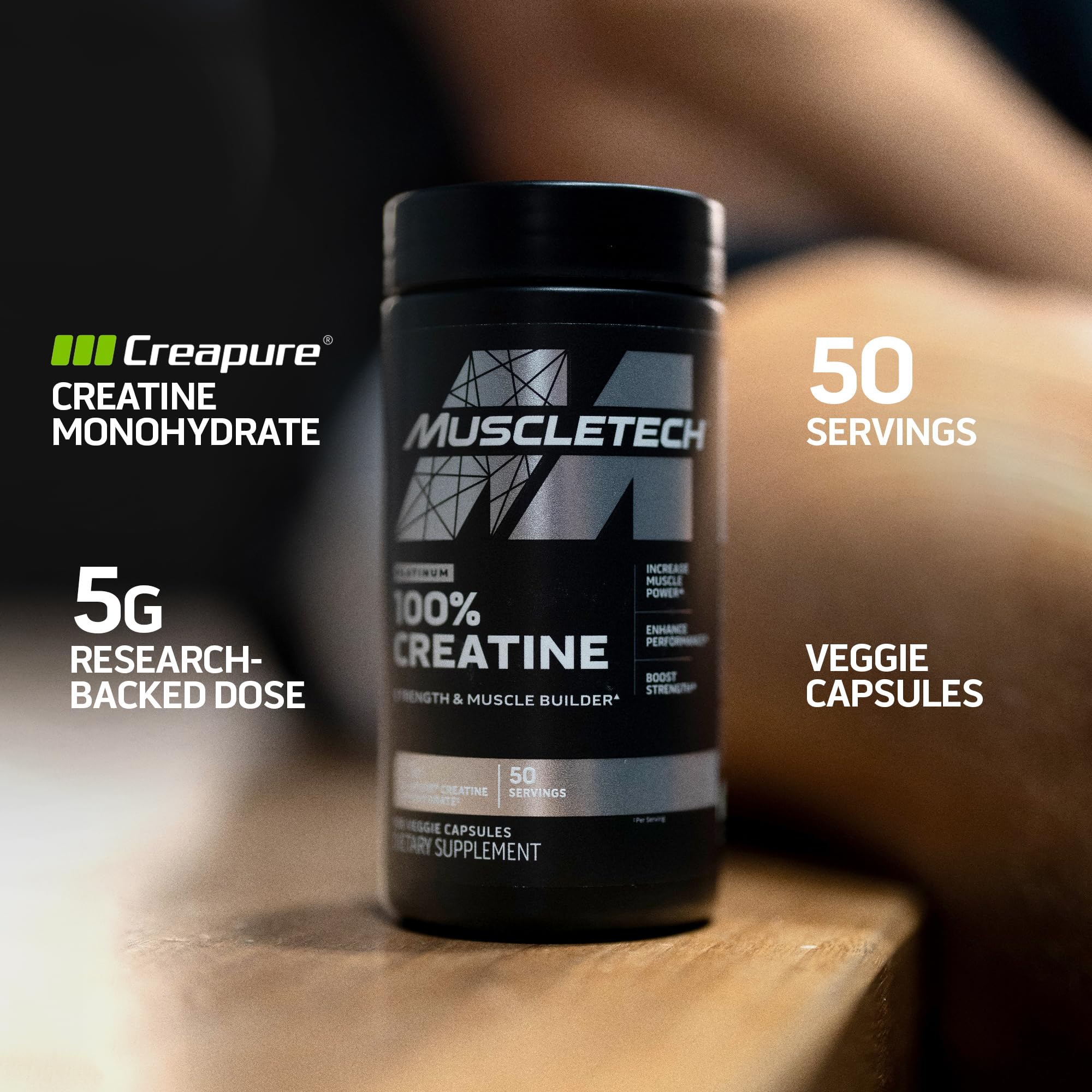 MuscleTech Platinum 100% Creatine Pills | Creatine Monohydrate Pill| | Muscle Recovery MuscleTech