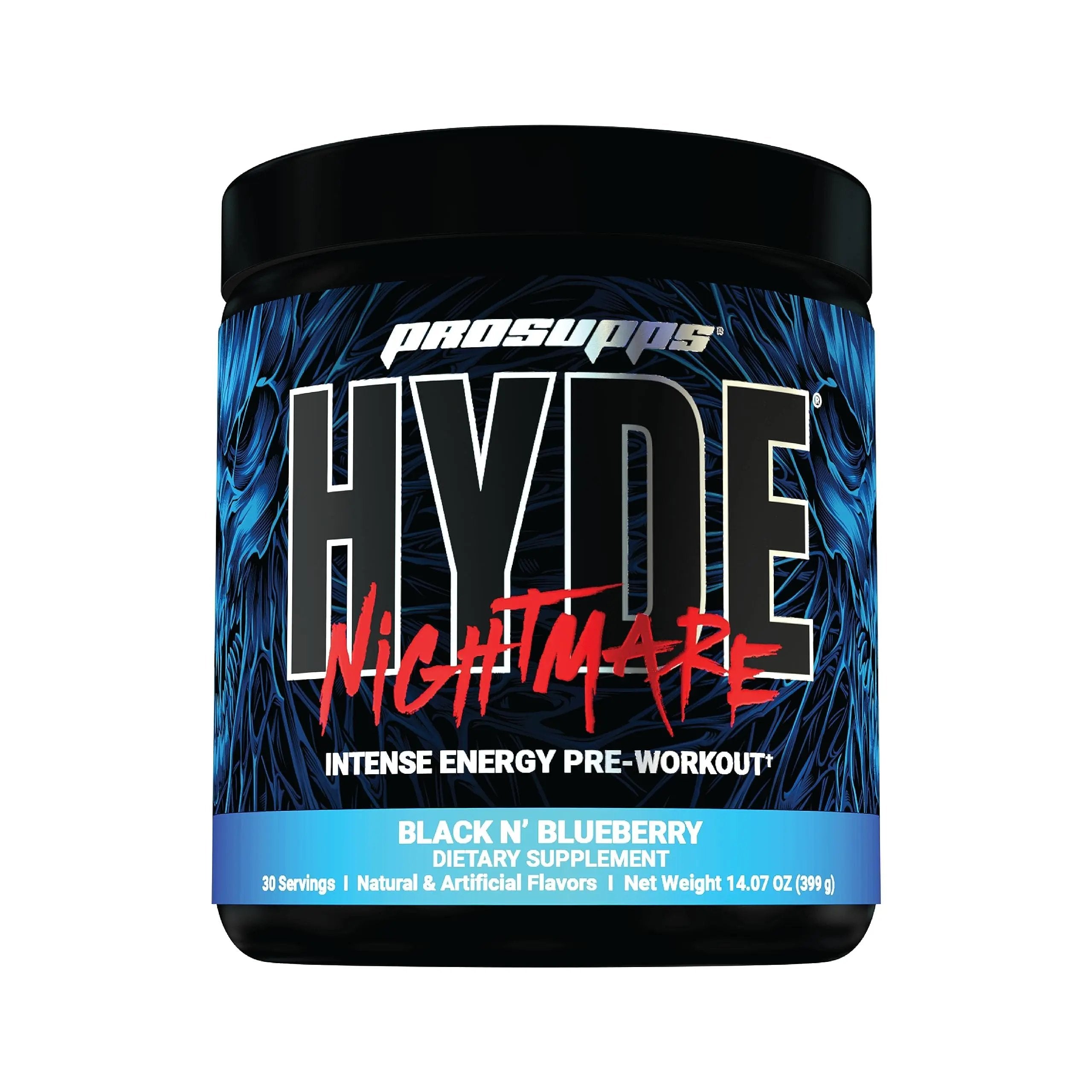 PROSUPPS Hyde Nightmare Pre-Workout Powder Energy Drink - Intense Energy, Mental