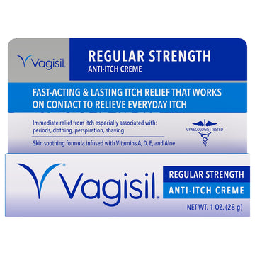 Vagisil Regular Strength Anti-Itch Feminine Cream for Women, Gynecologist Tested