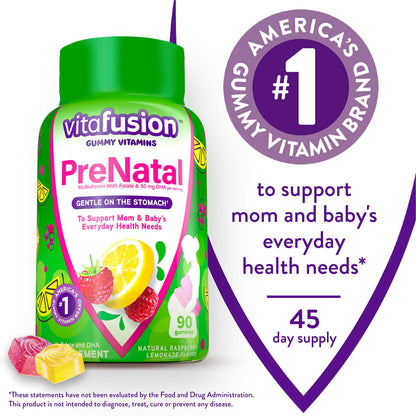 Vitafusion PreNatal Gummy Vitamins & Chewable Calcium Gummy Vitamins