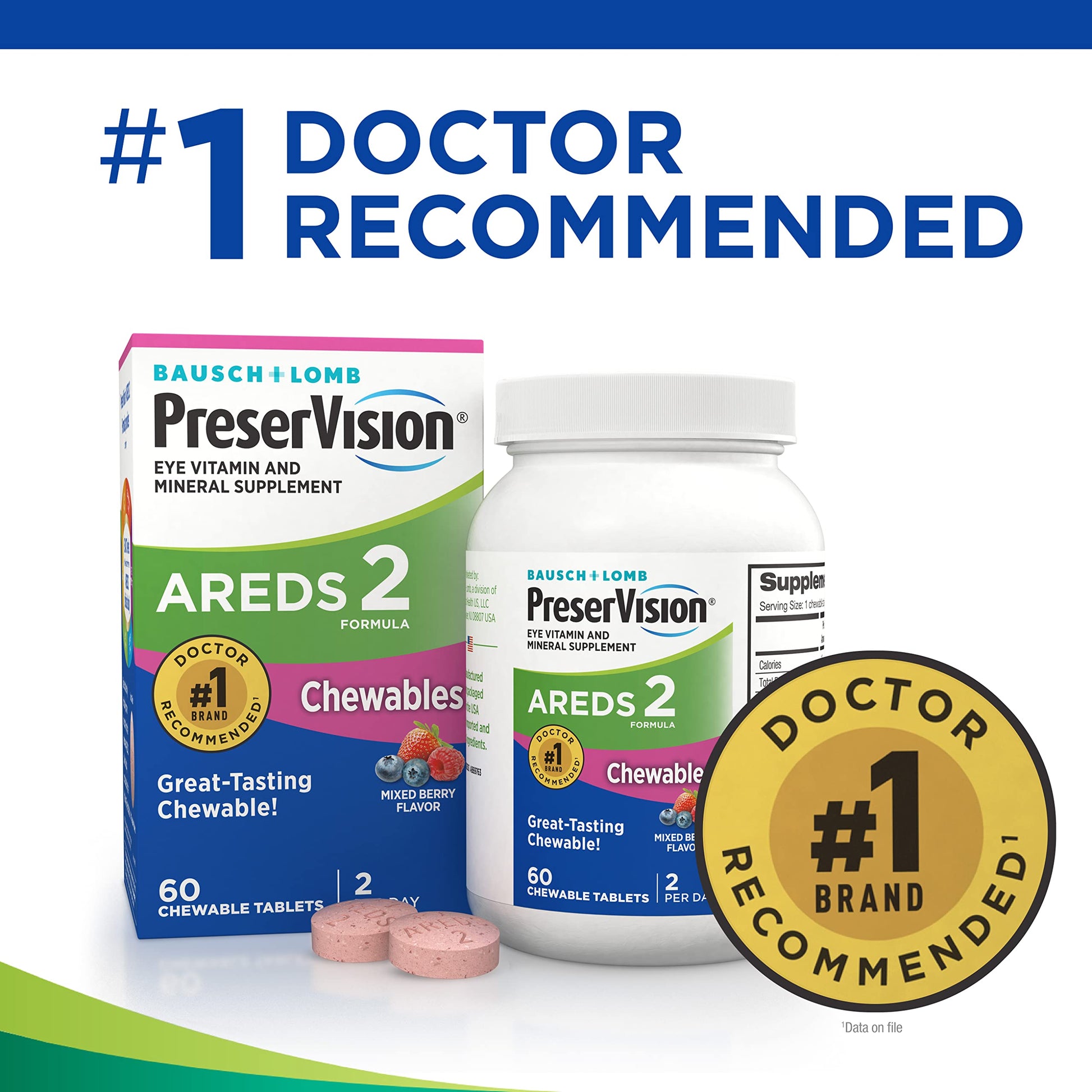 PreserVision AREDS 2 Eye Vitamin & Mineral Supplement, Contains Lutein PreserVision