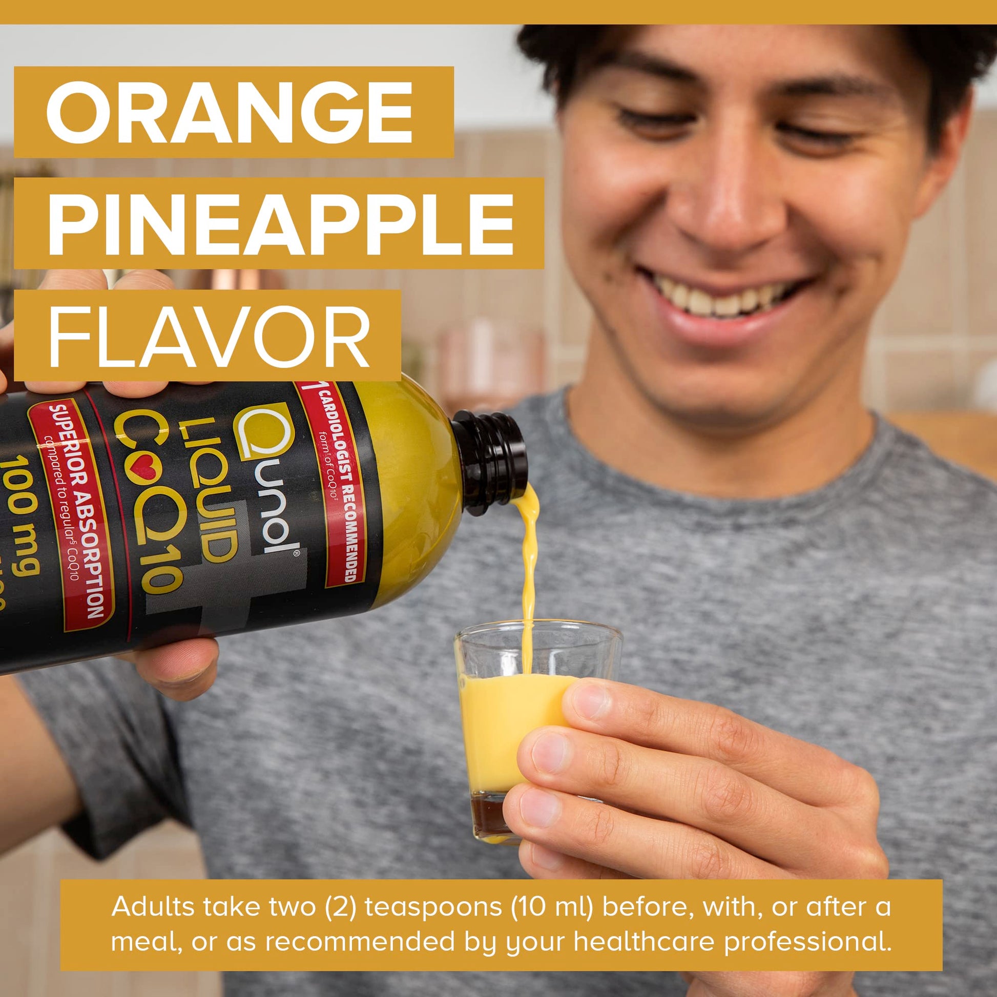 Qunol Liquid CoQ10 100mg, Superior Absorption Natural Supplement Form of Coenzyme Qunol