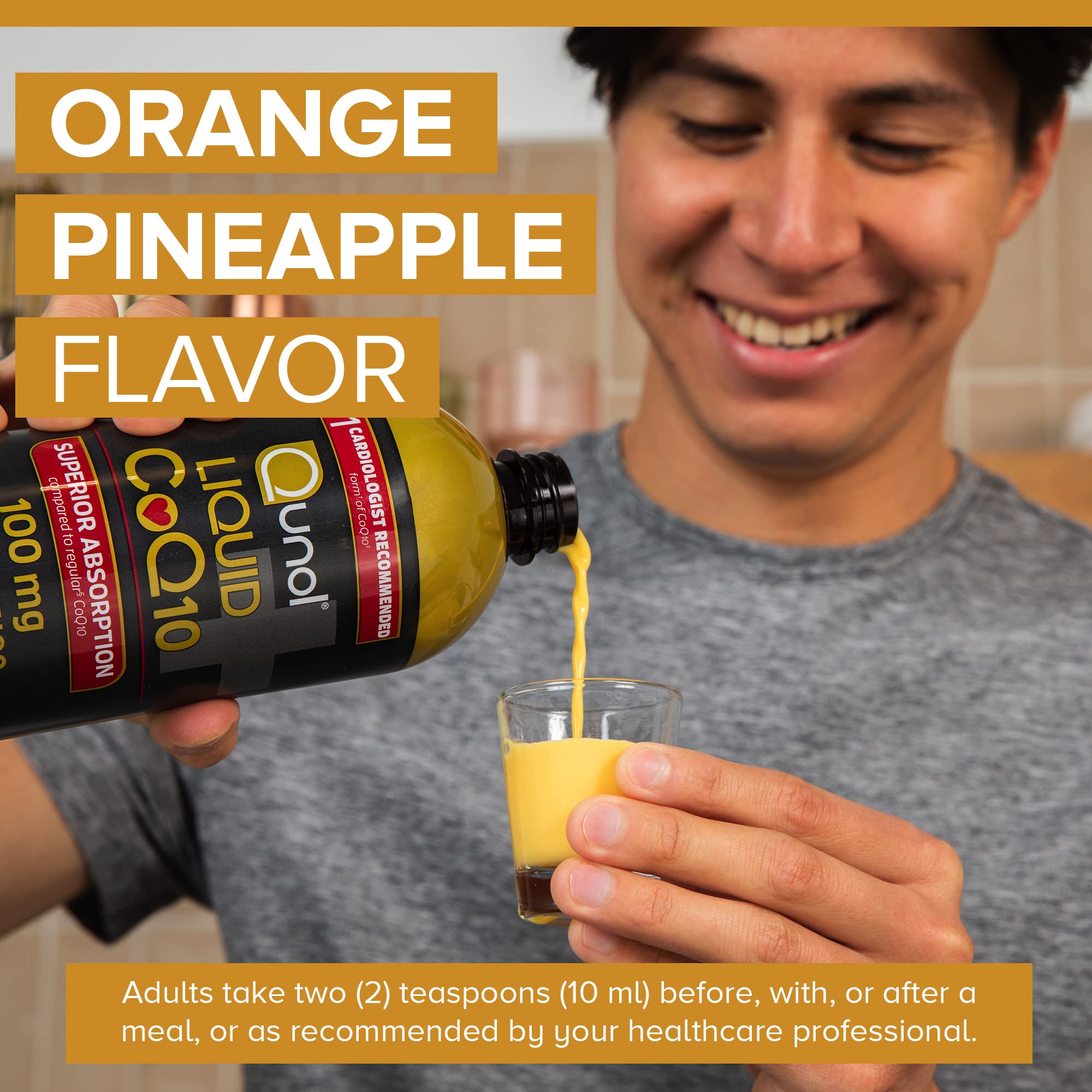 Qunol Liquid CoQ10 100mg, Superior Absorption Natural Supplement Form of Coenzyme Qunol