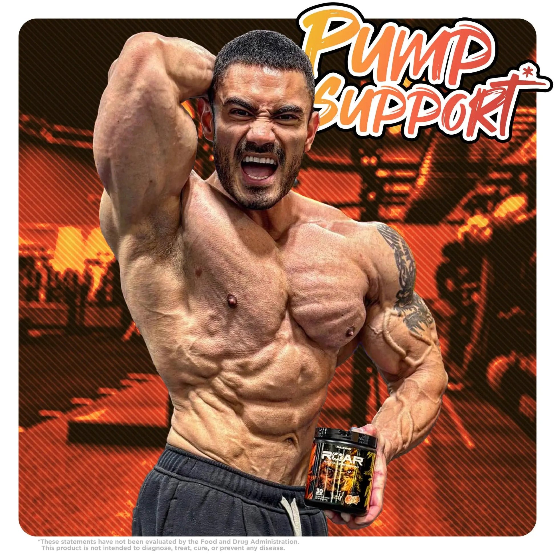 Rule 1 R1 ROAR, Peach Mango - 11.11 oz - Pre-Workout Powder - With Creatine, Beta-Alanine, Citrulline, Electrolytes & Caffeine - 30 Servings