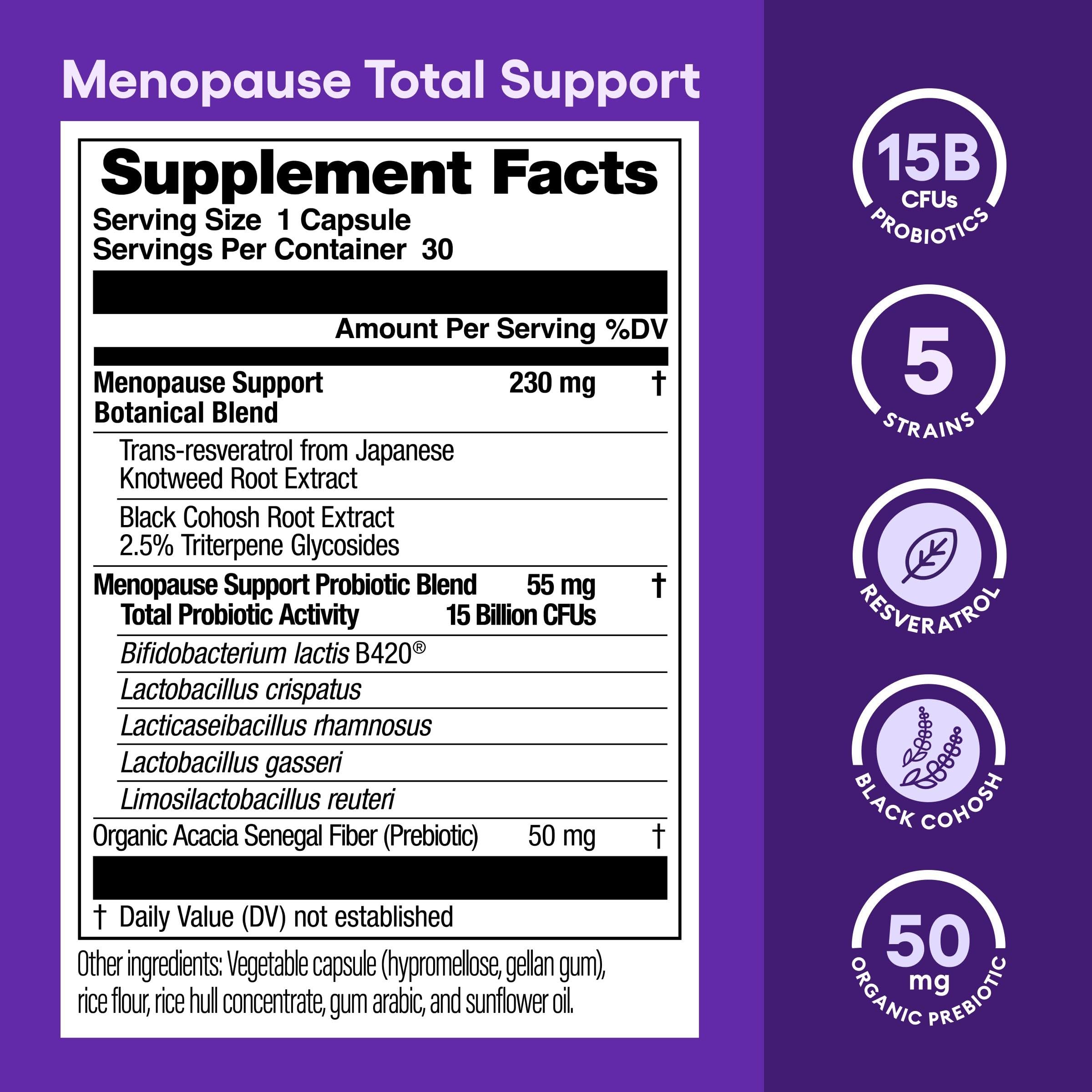Physician's CHOICE Menopause Support + Digestive Health Support Bundle - 60ct