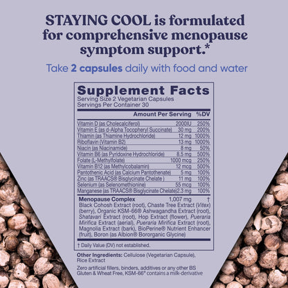 Staying Cool Menopause Supplements for Women – Hormonal Hot Flashes, Weight Support