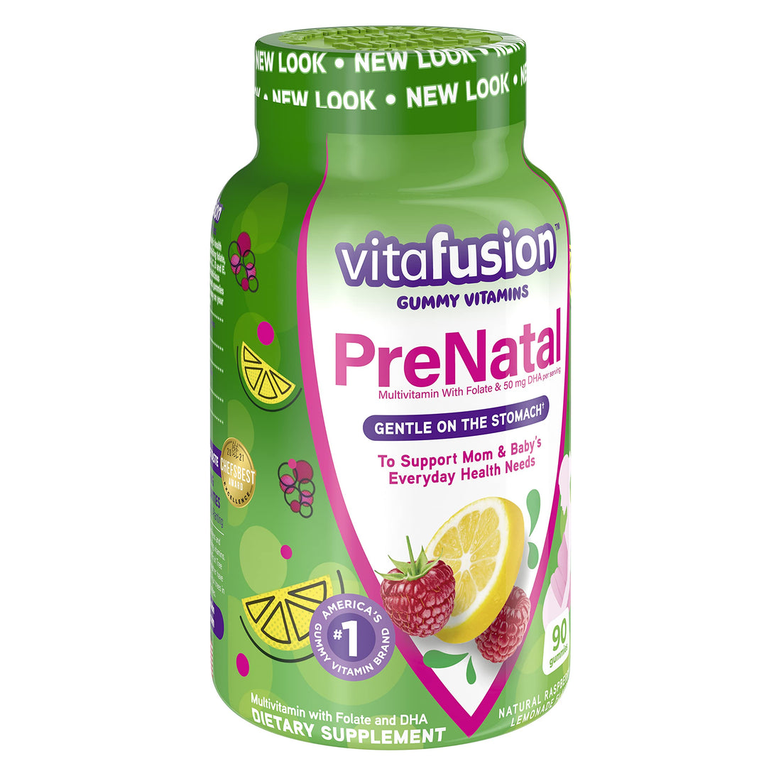 Vitafusion Prenatal, Gummy Vitamins, 90 Count (5Pack (90 Count))