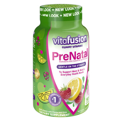 Vitafusion Prenatal, Gummy Vitamins - 90 Gummies each (Value Pack of 4)