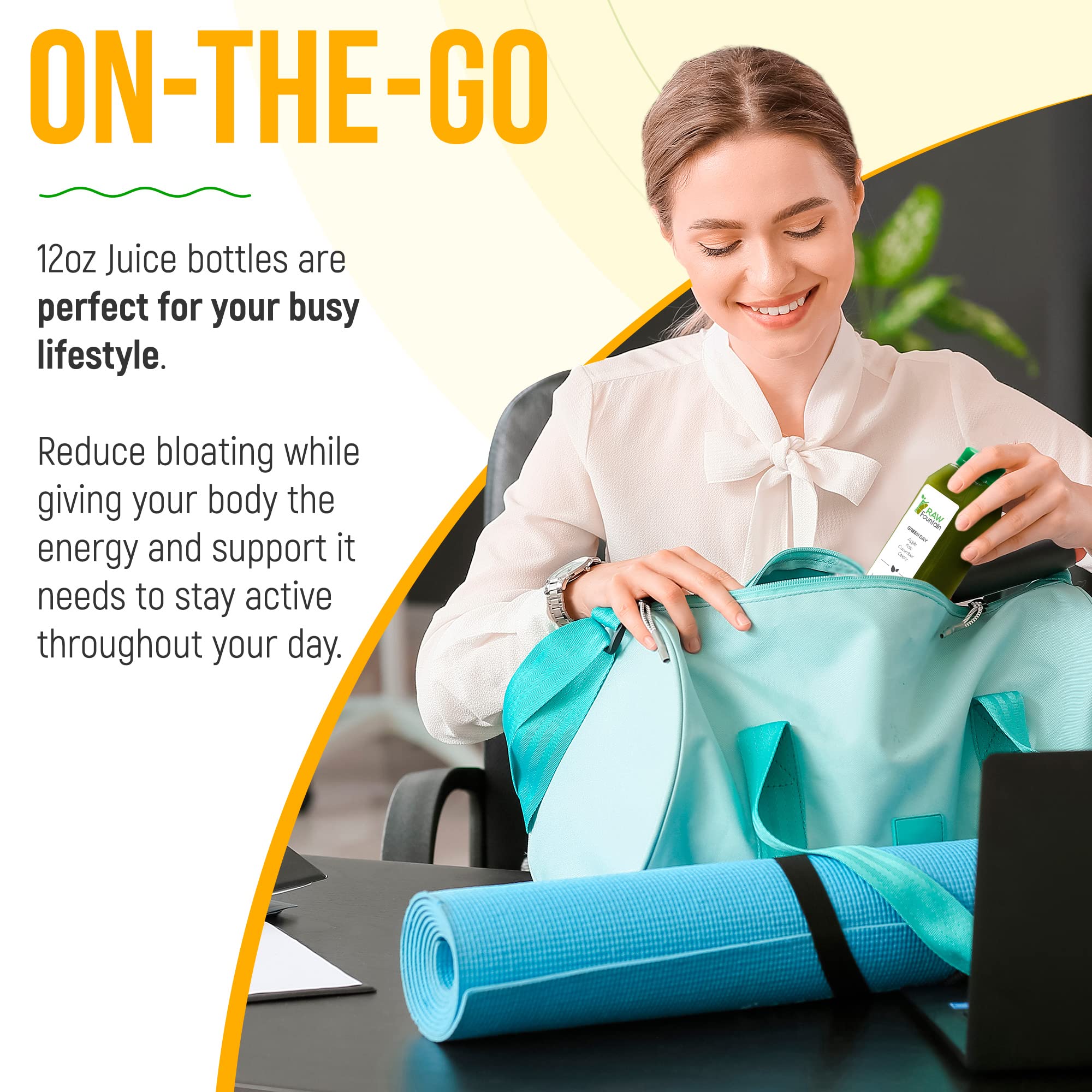 Raw Fountain 5 Day Green Juice Cleanse, All Natural Raw, Vegan Detox, Cold Pressed Raw Fountain