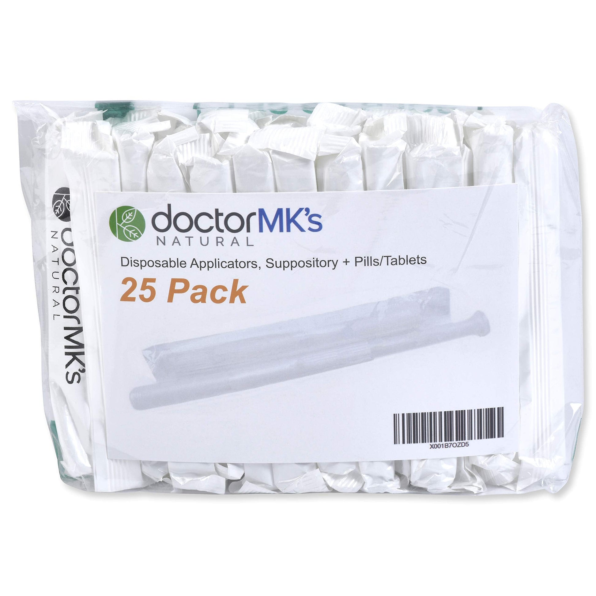 doctor MK's NATURAL Boric Acid Suppossitories (600mg) with Individually Wrapped Applicators doctor MK's NATURAL