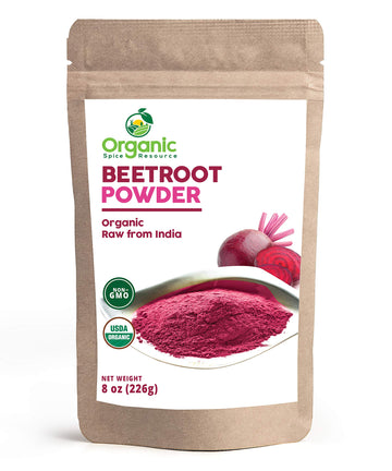 Organic Beet Root Powder | 8 oz or 226g | USDA Organic Approved, Raw and Non GMO 