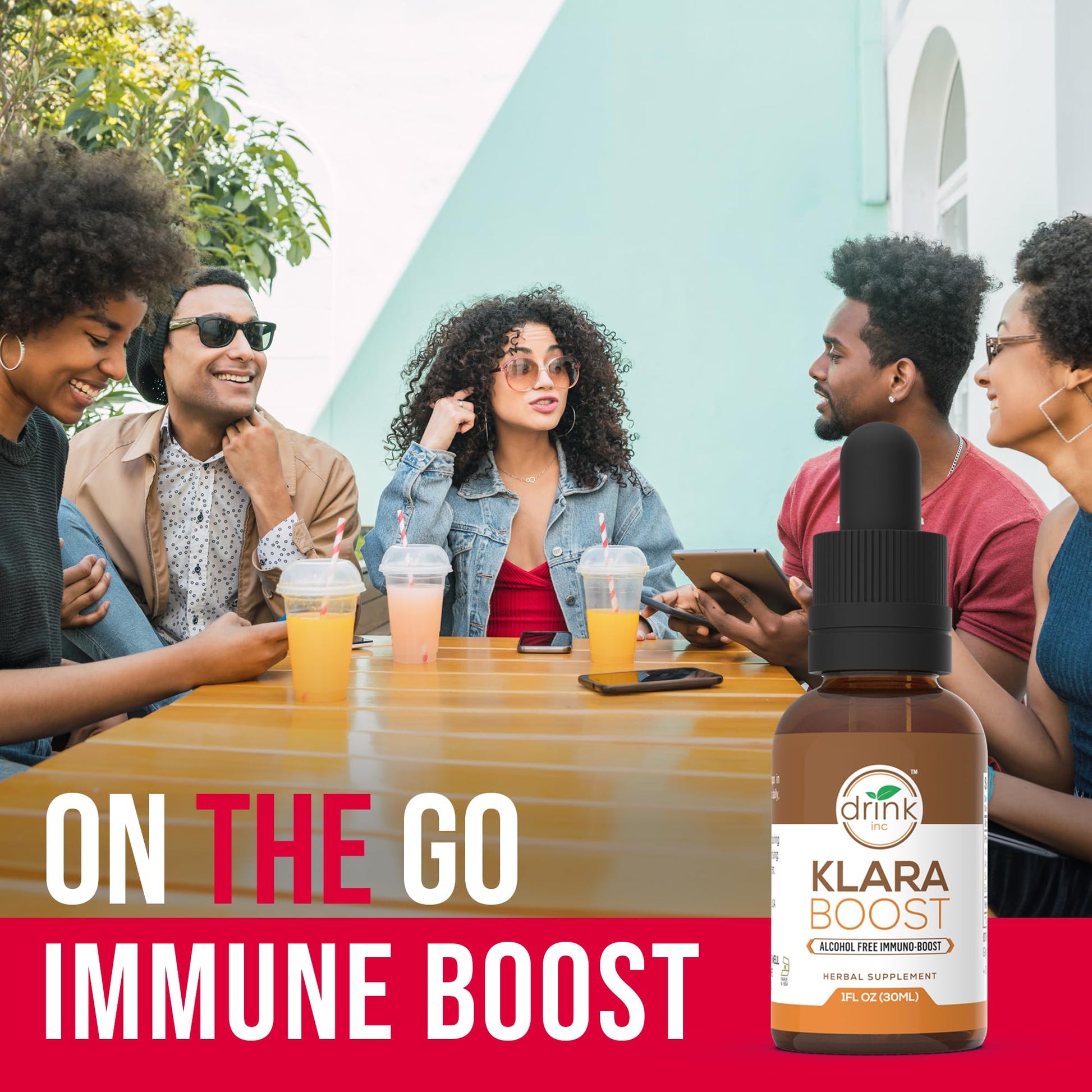 Drink Inc Klara Boost Alcohol Free Immuno-Boost | 30ML Herbal Supplement Drink Inc