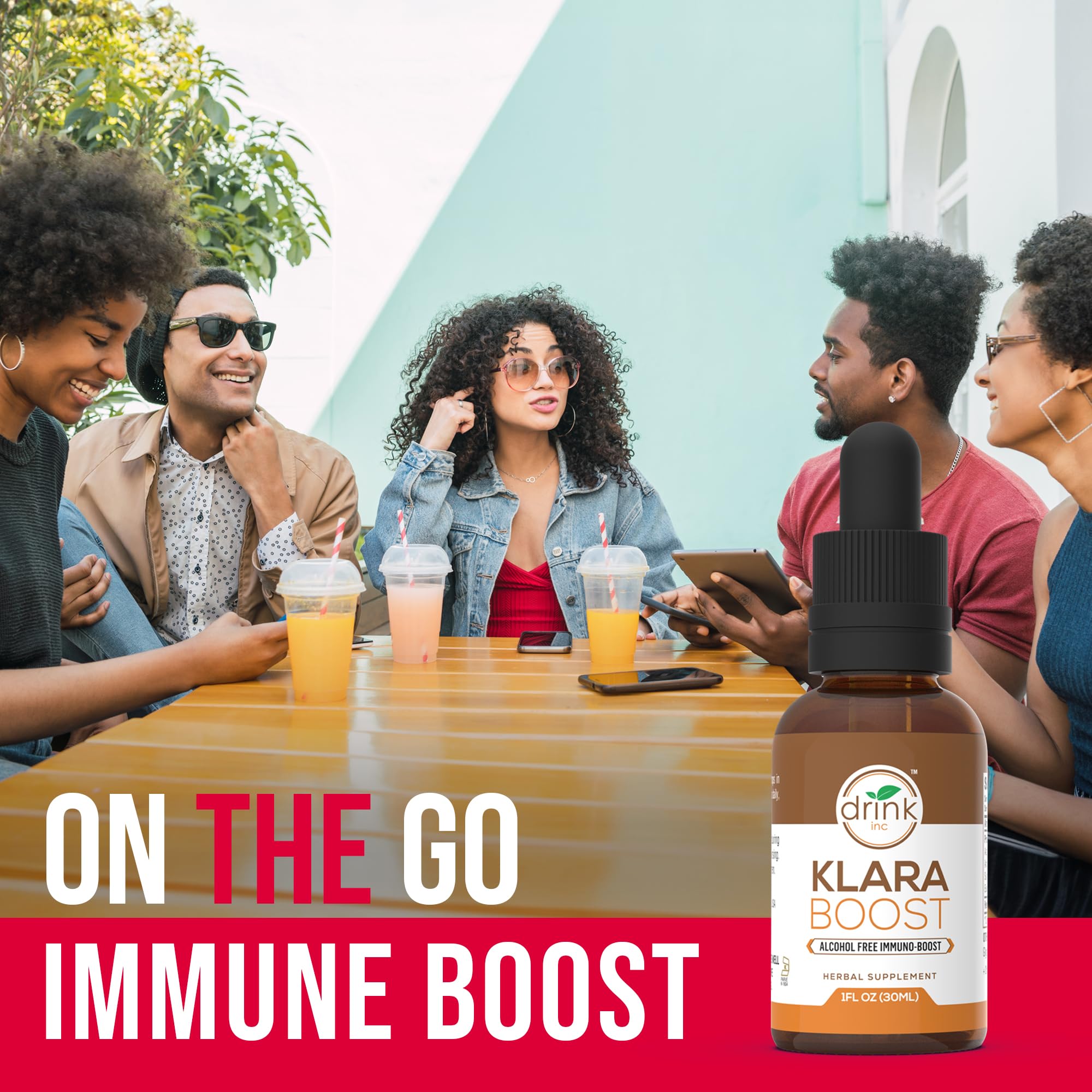 Drink Inc Klara Boost Alcohol Free Immuno-Boost | 30ML Herbal Supplement Drink Inc