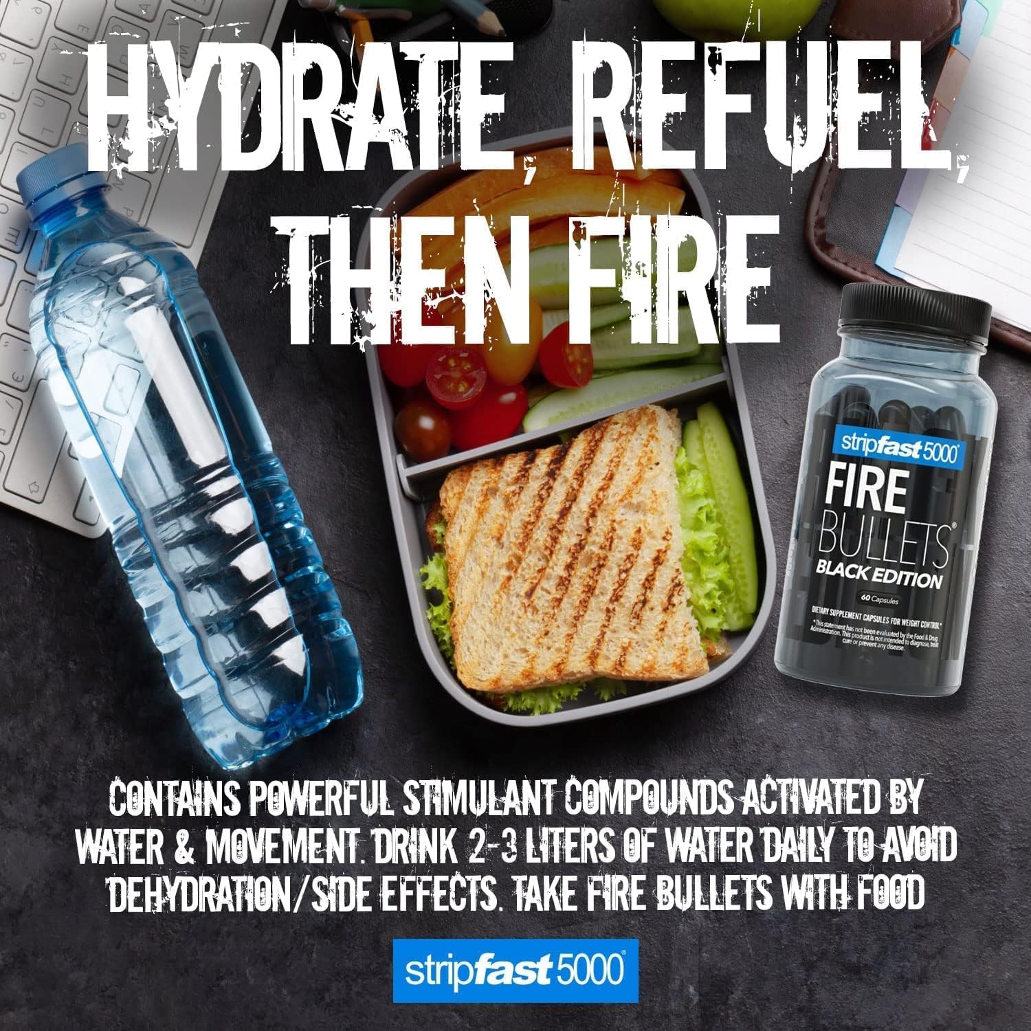 stripfast5000 Fire Bullets Max Strength Black Edition for Women and Men stripfast5000