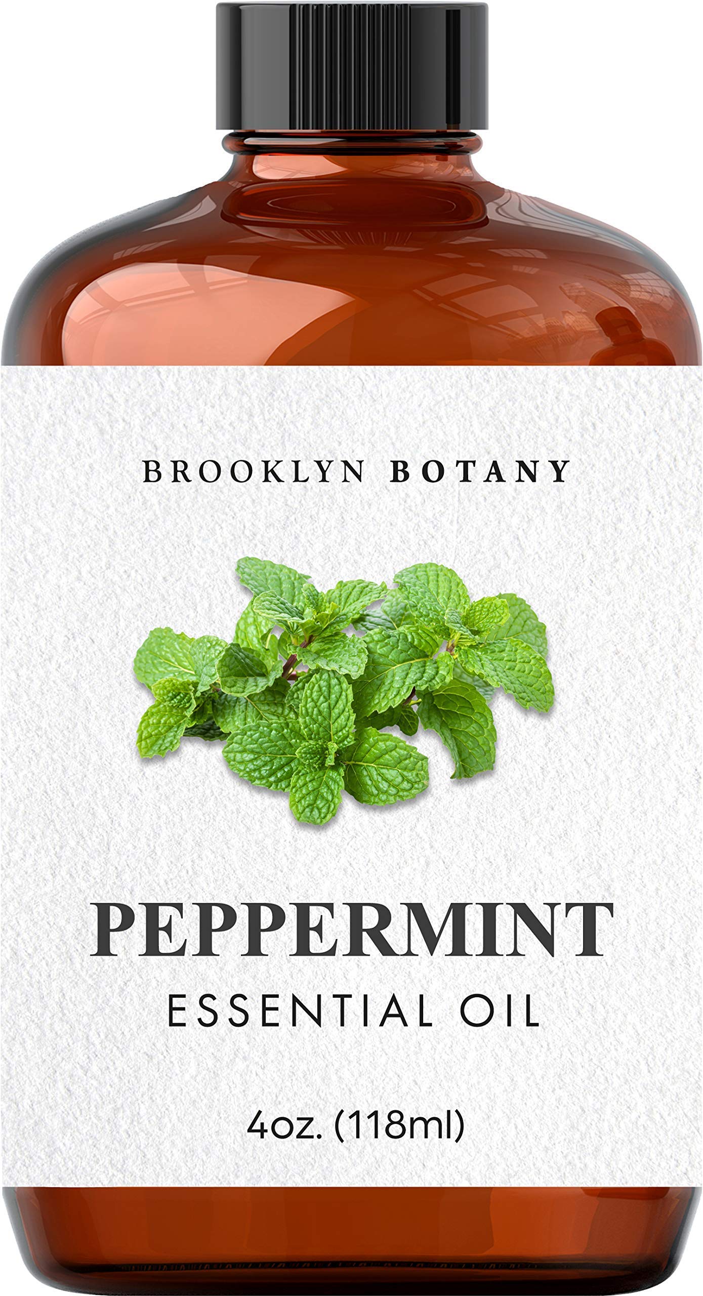 Brooklyn Botany Peppermint Essential Oil - Huge 4 Fl Oz - 100% Pure and Natural - Premium Grade Brooklyn Botany