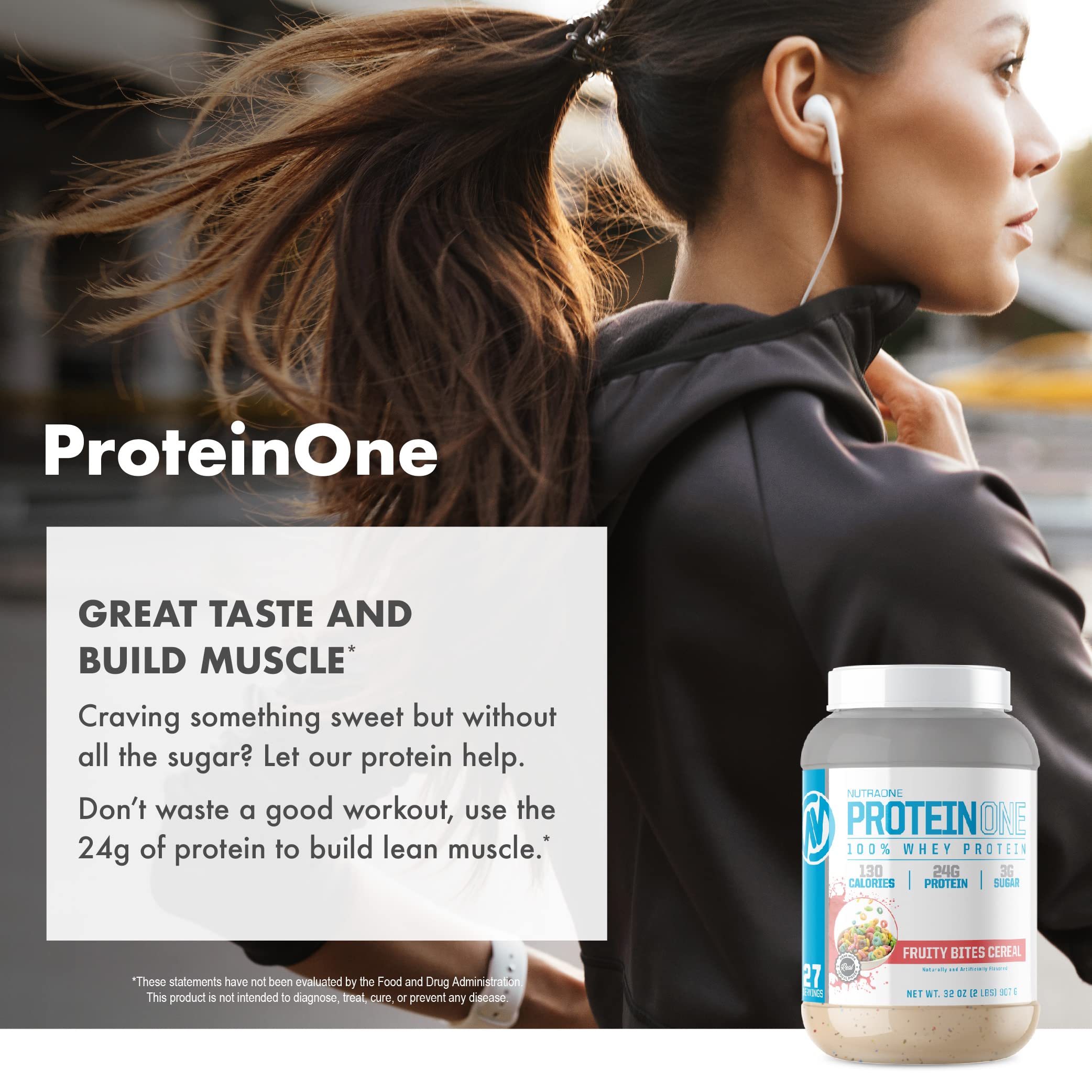 NutraOne ProteinOne Whey Protein Promote Recovery and Build Muscle with a Protein NutraOne