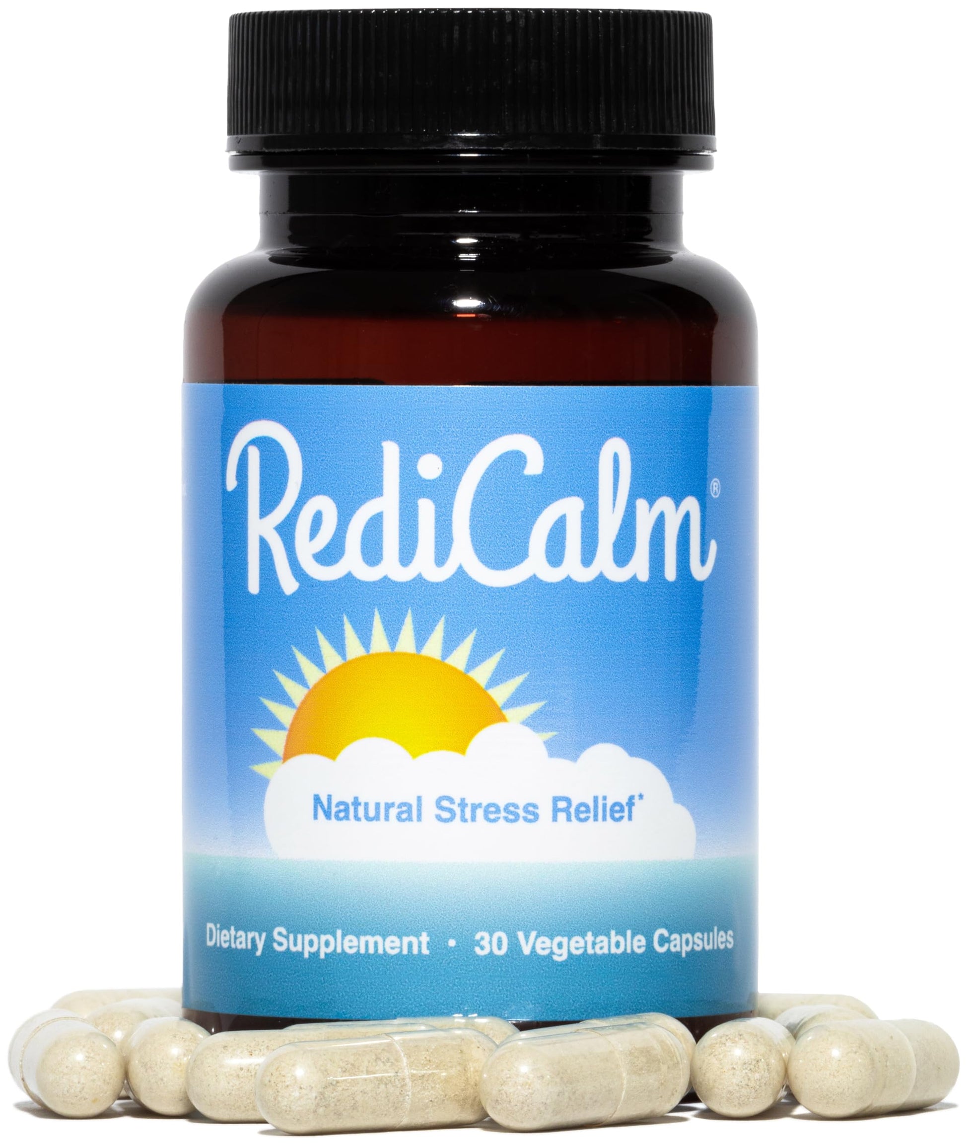 RediCalm - Natural Stress Relief Supplement - Non-GMO, Vegan, Gluten-Free RediCalm