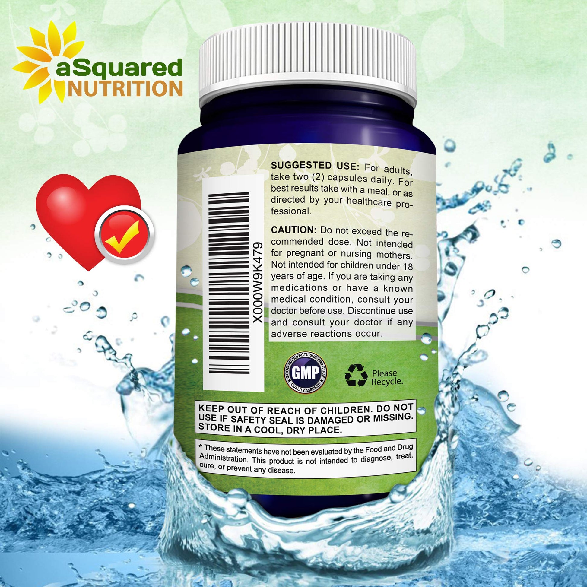 aSquared Nutrition Purified Omega 7 Fatty Acids-200 Capsules from Natural Sea Buckthorn aSquared Nutrition