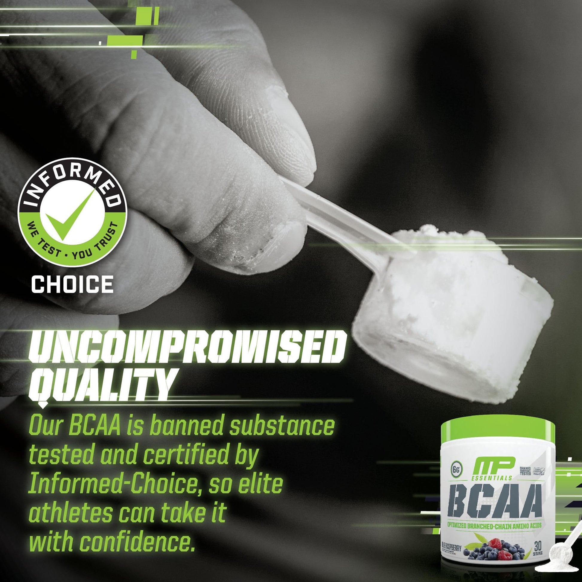 MusclePharm Essentials BCAA Powder, Pre & Post Workout Recovery Drink, Supports Muscle Pharm