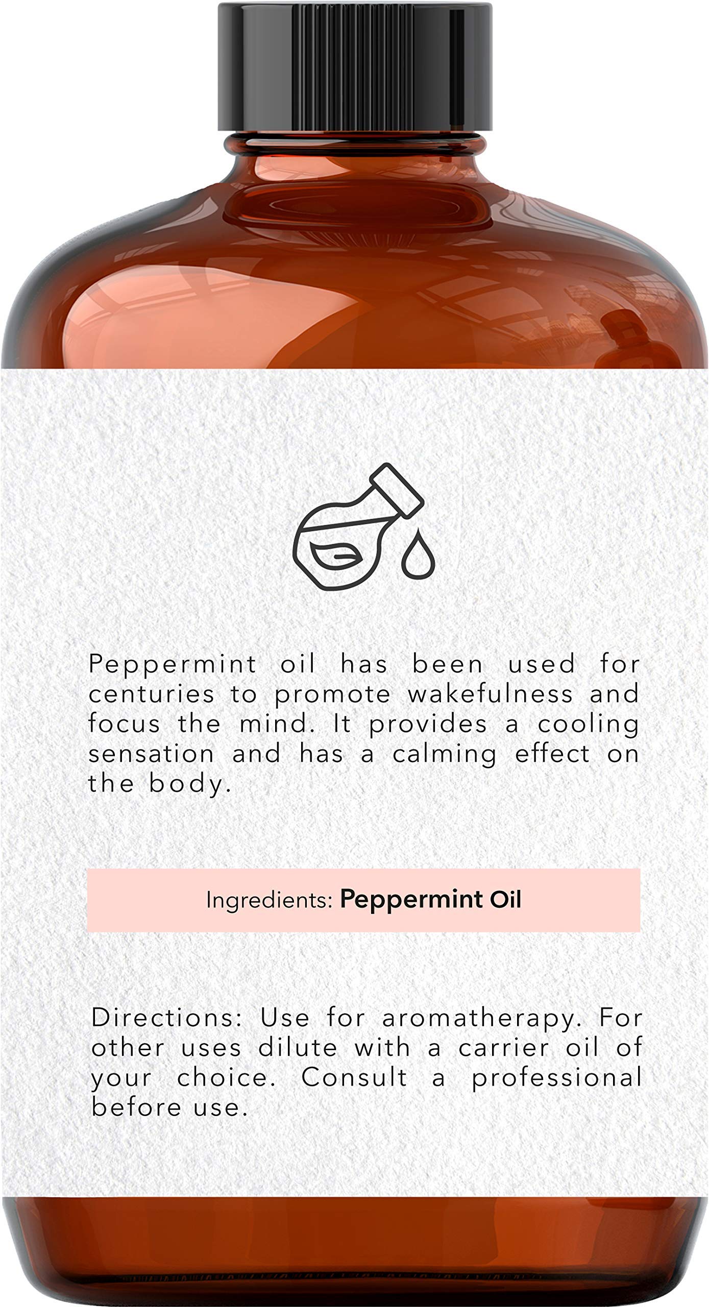 Brooklyn Botany Peppermint Essential Oil - Huge 4 Fl Oz - 100% Pure and Natural - Premium Grade Brooklyn Botany