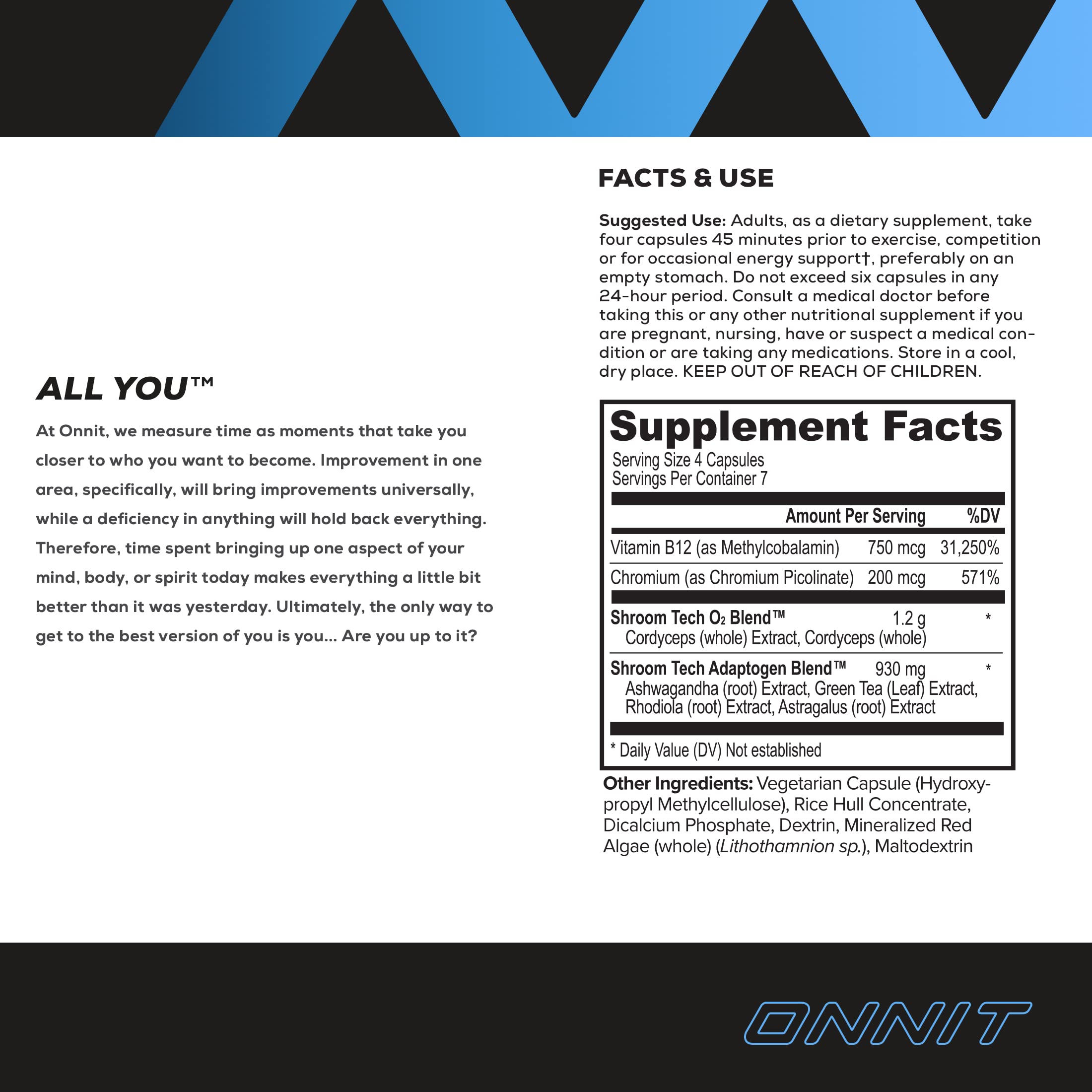Onnit Shroom Tech SPORT: Clinically Studied Preworkout Supplement with Cordyceps ONNIT