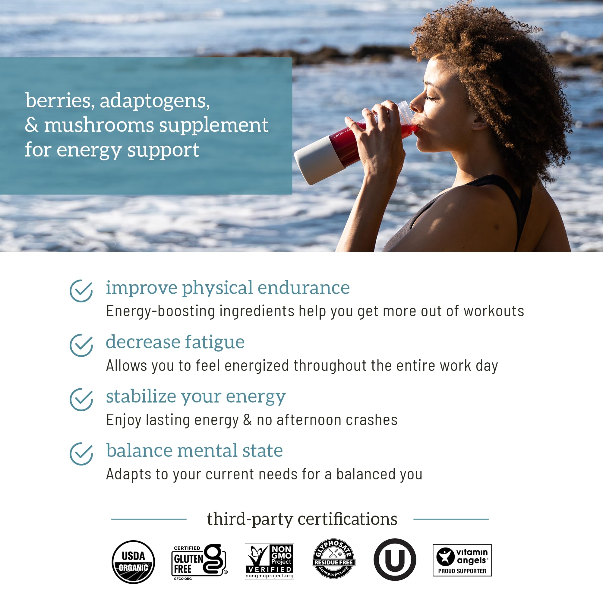 Organifi Red Juice - Natural Superfood Energy Boost - High in Antioxidants - Sweet-Berry Organifi