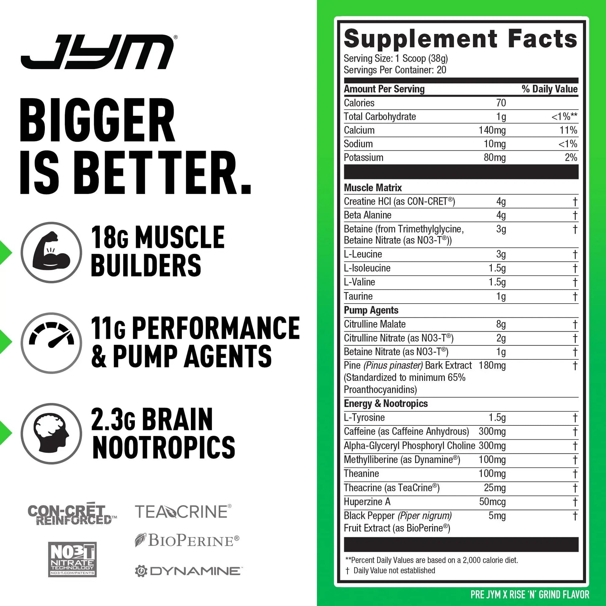 PRE JYM X - Rise N' Grind JYM Supplement Science