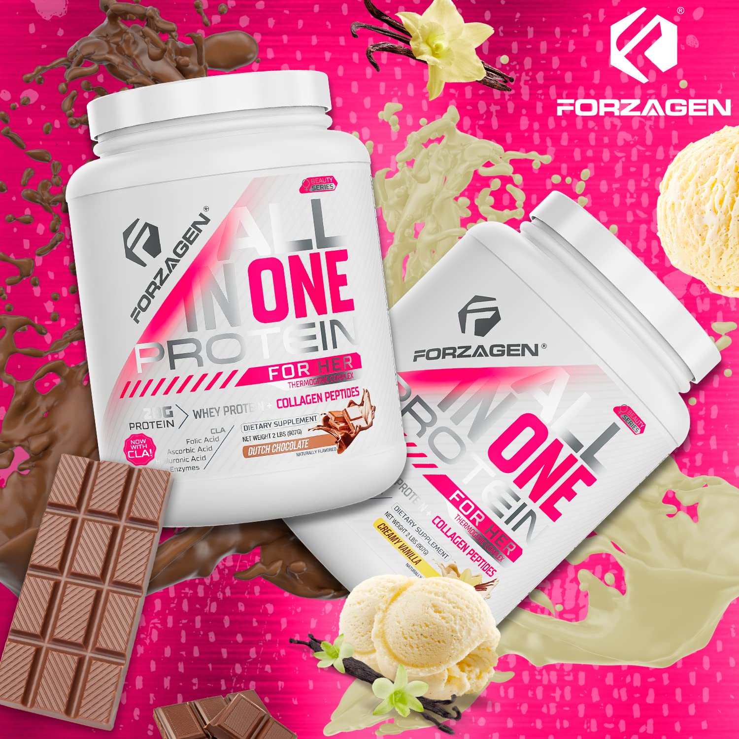 Forzagen Protein Powder for Women - Protein Shake With Collagen Powder for Women Forzagen